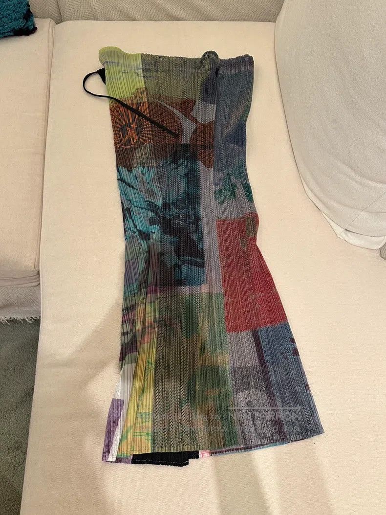 Issey Miyake Issey Miyake size:one size Ruched Midi Skirt Size 22" - 2 Thumbnail