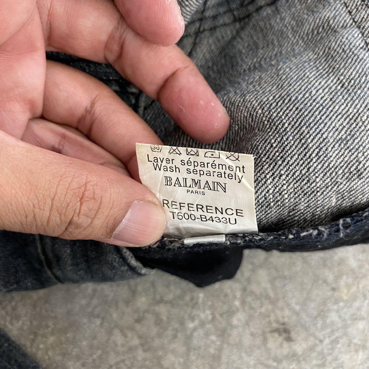 Balmain 2000’s Balmain Paris “Padded” Knee Biker Denim Jeans Size US 34 / EU 50 - 23 Thumbnail