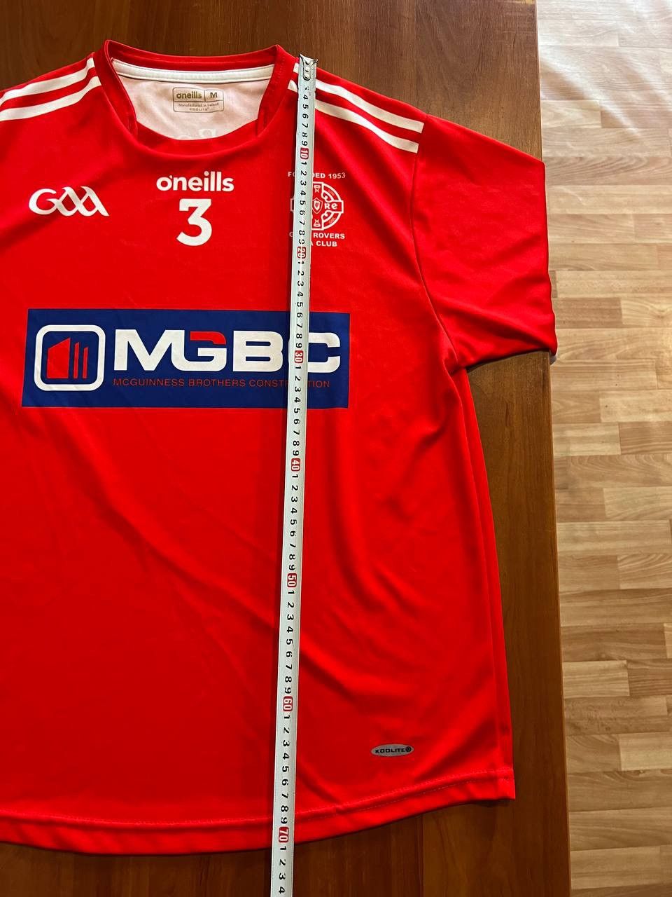 O'Neills 2022/23 GAA GLEN ROVERS #3 MATCH WORN PLAYER ISSUED JERSEY L Size US M / EU 48-50 / 2 - 12 Thumbnail