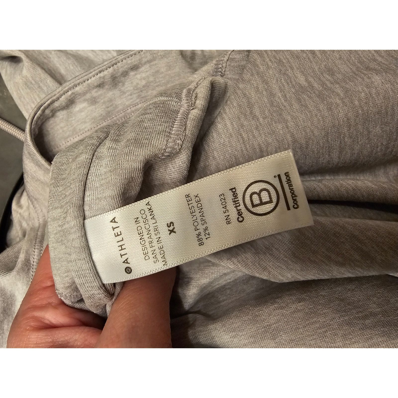 Athleta Athleta Pullover Hoodie: Gray Tops - Women's Size X-Small, Size XS / US 0-2 / IT 36-38 - 6 Thumbnail