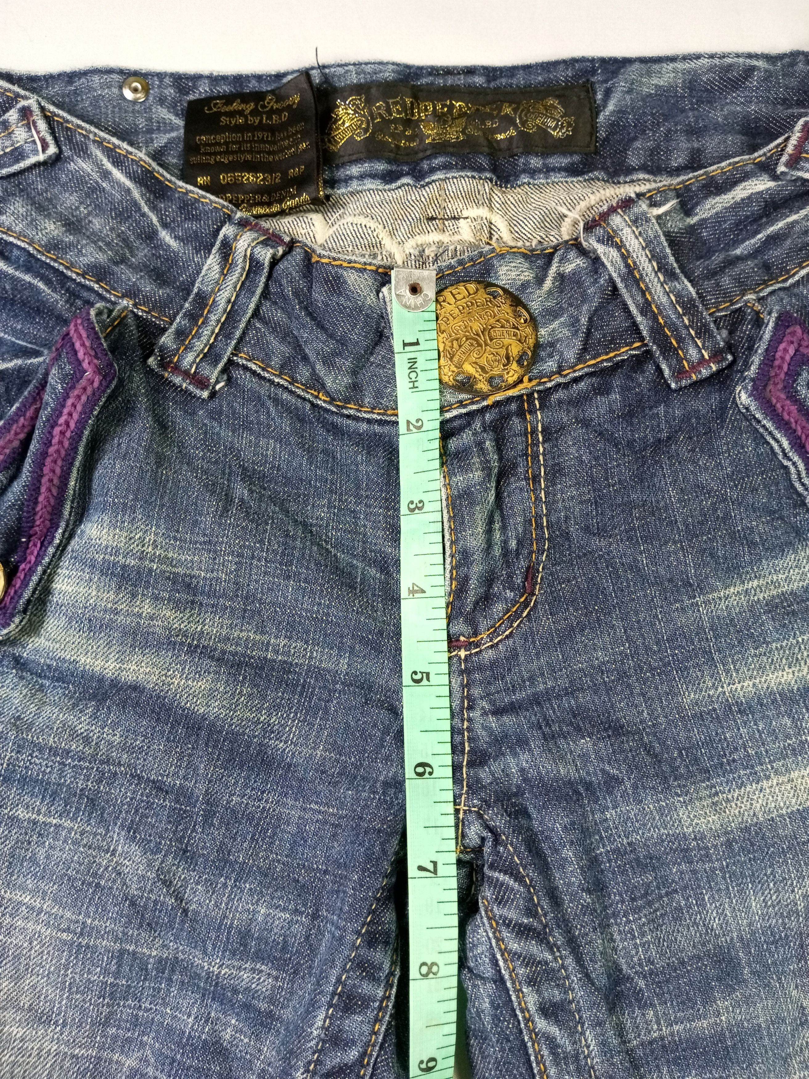 Japanese Brand 🔥Flare🔥🔥Vintage Japanese Brand Red Pepper Jeans Size US 26 / EU 42 - 20 Thumbnail