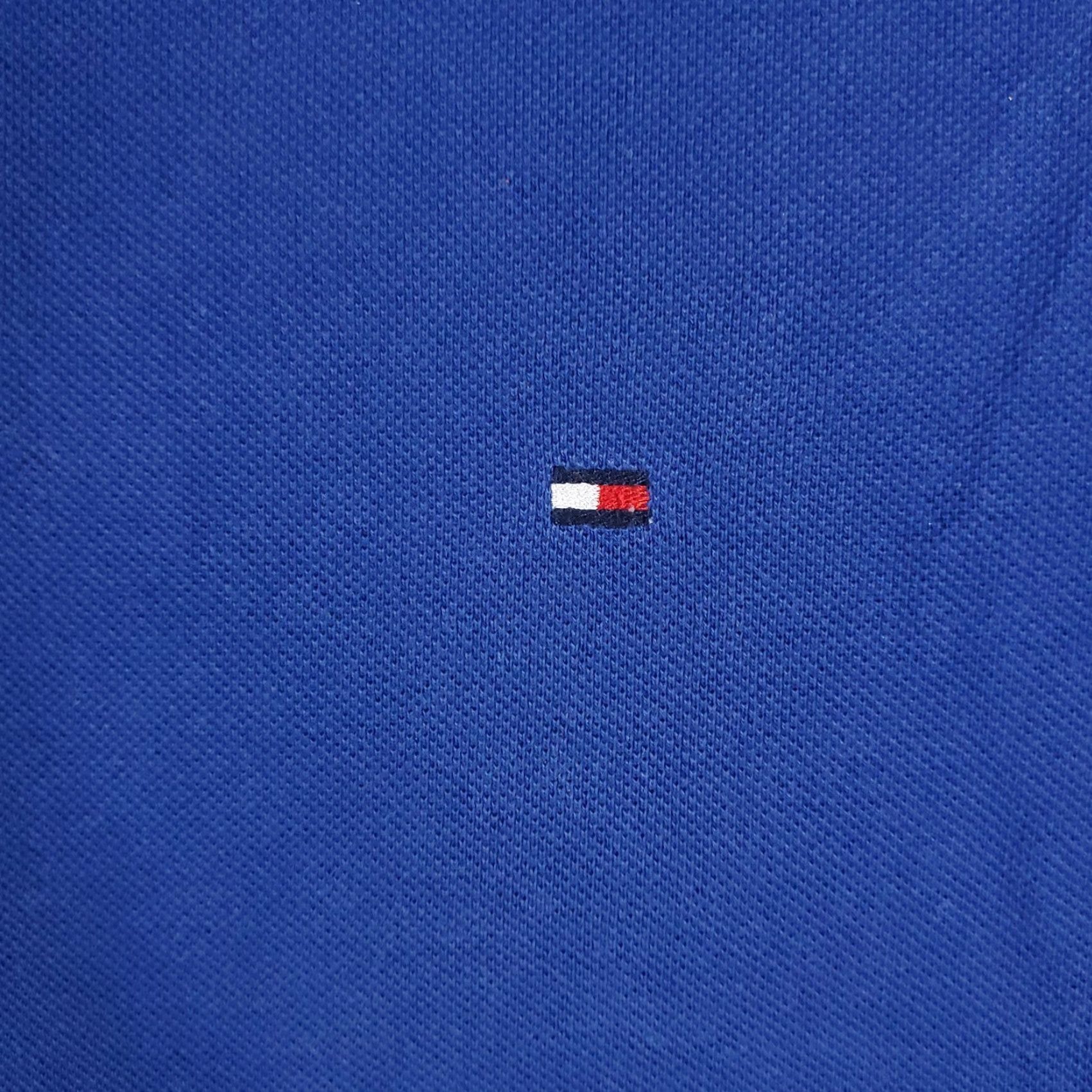 Tommy Hilfiger VINTAGE Tommy Hilfiger Polo Shirt Mens L Blue Casual Short Sleeve Shirt Adult Large Blue Classic Logo Polo Size US L / EU 52-54 / 3 - 3 Thumbnail