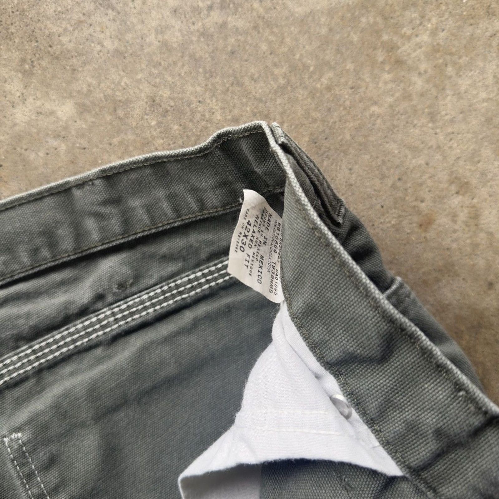 Dickies Vintage Dickies Baggy Green Canvas Carpenter Pants 42x30 Size US 42 / EU 58 - 6 Thumbnail