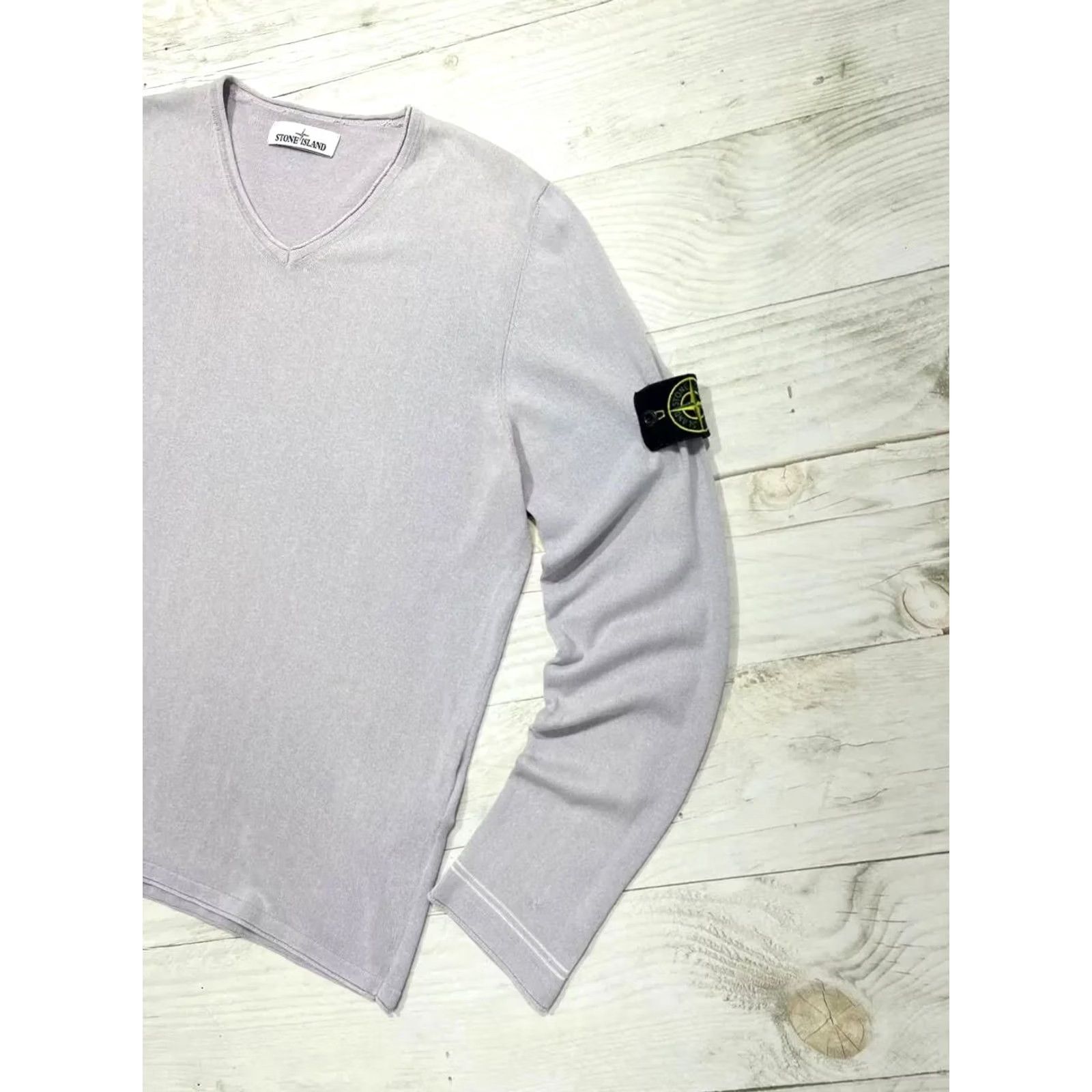 Stone Island Stone Island Sweater Jumper V-Neck Pink Men Size M 2018 Size US M / EU 48-50 / 2 - 2 Thumbnail
