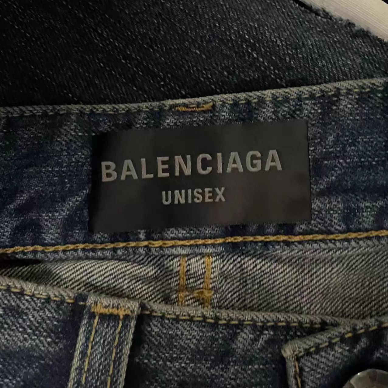 Balenciaga Balenciaga FW25 CUT-UP Blue Striped Distressed Denim Size US 27 - 3 Thumbnail