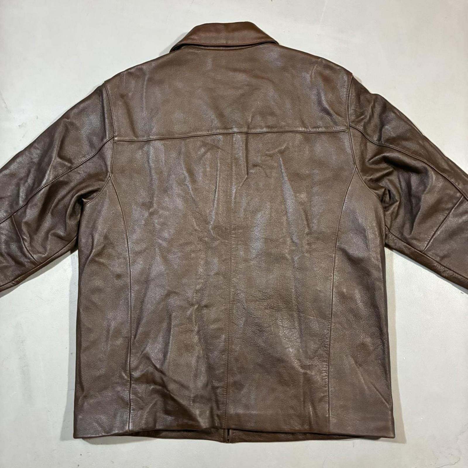 St. Johns Bay Vintage 90s St. Johns Bay Brown Leather Blazer Jacket Size US XL / EU 56 / 4 - 5 Thumbnail