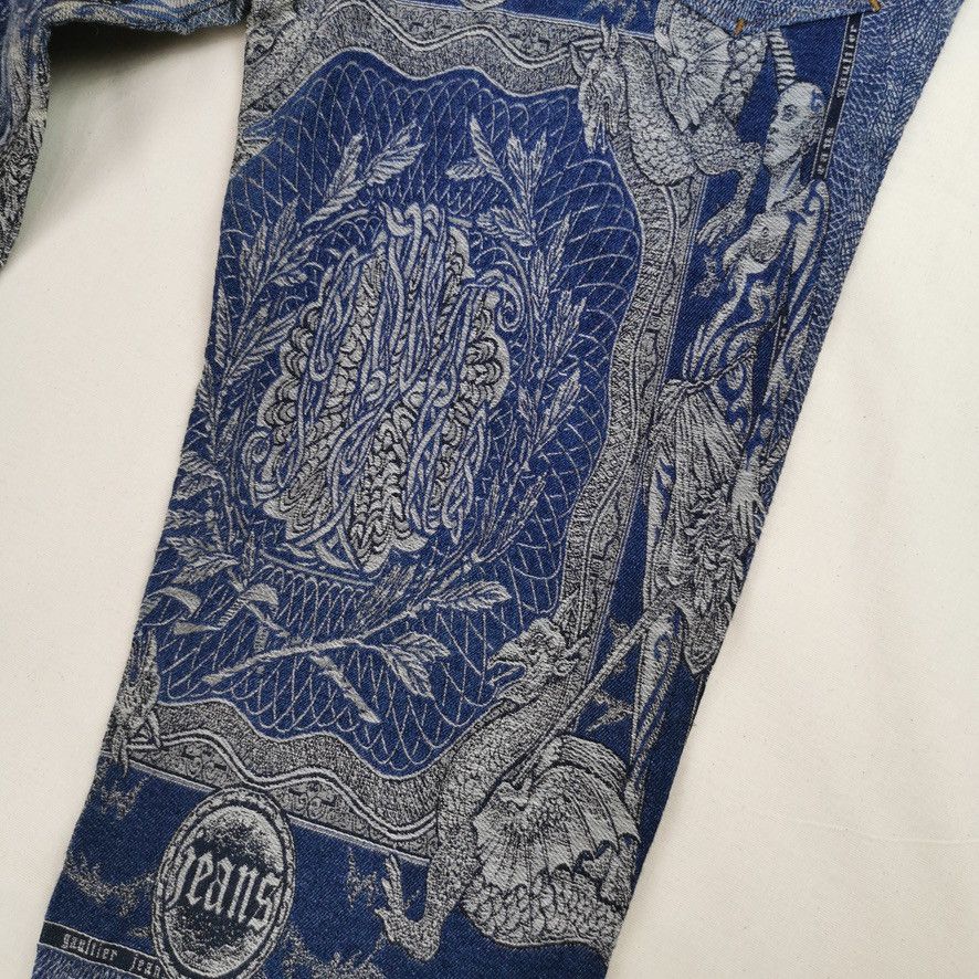 Jean Paul Gaultier AW1994 Jean Paul Gaultier Dragon Slayer Tribal Jeans Vintage Size US 32 / EU 48 - 5 Thumbnail