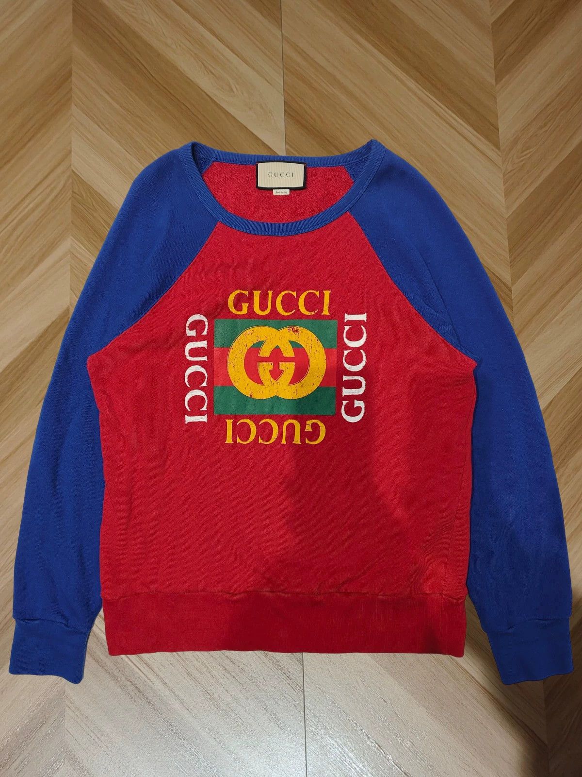 Gucci Gucci flag sweatshirt, almost brand new Size XS / US 0-2 / IT 36-38 - 1 Thumbnail