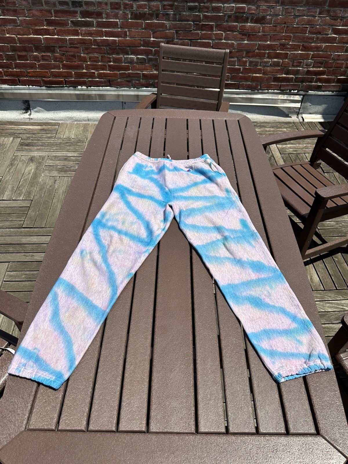 Champion 1990s Vintage Tie-Dye Champion Reverse Weave Sweatpants Size US 32 / EU 48 - 1 Thumbnail