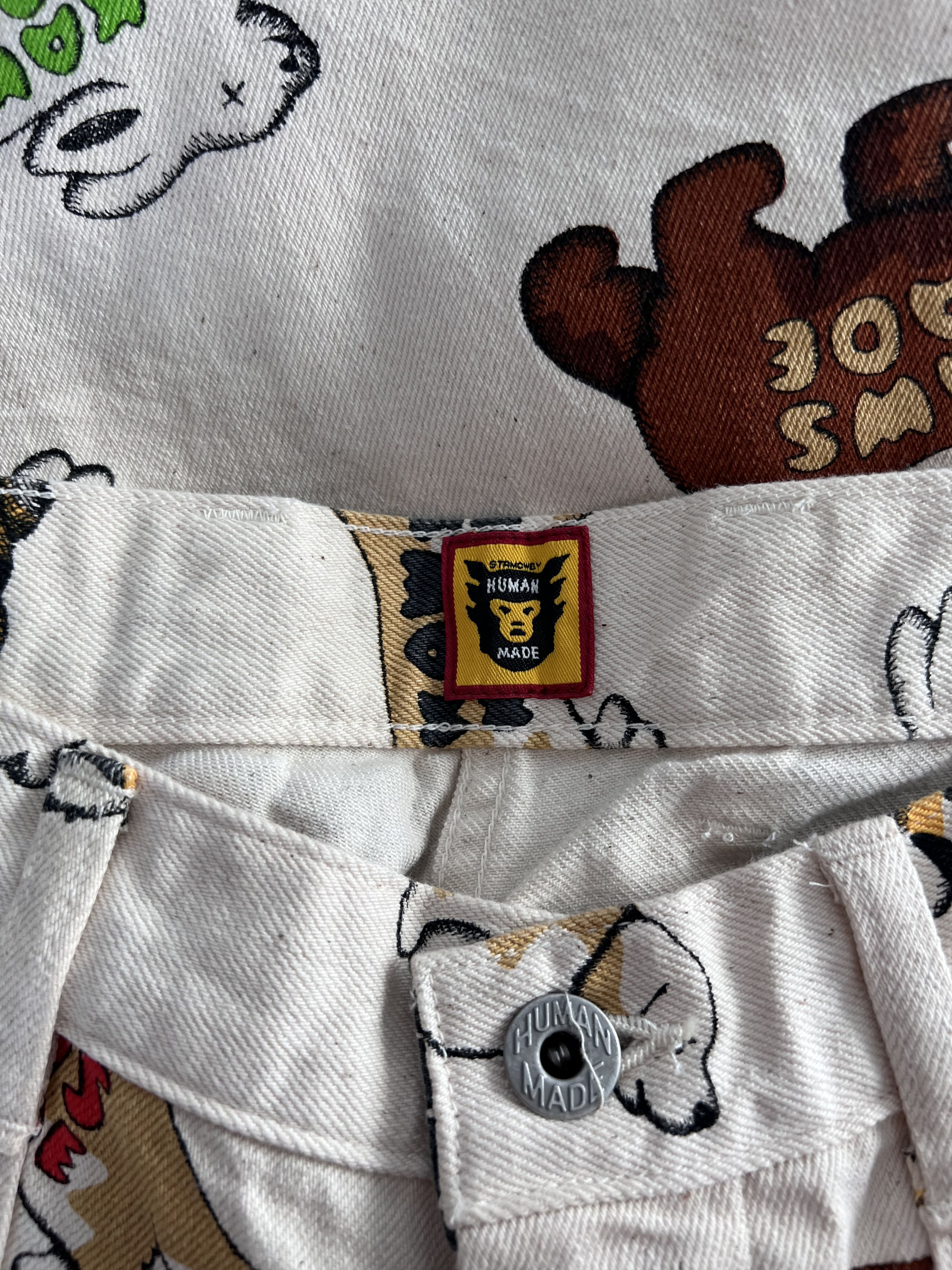 Human Made × Kaws KAWS Human Made Animal Pattern Pants in Beige Size US 30 / EU 46 - 7 Thumbnail