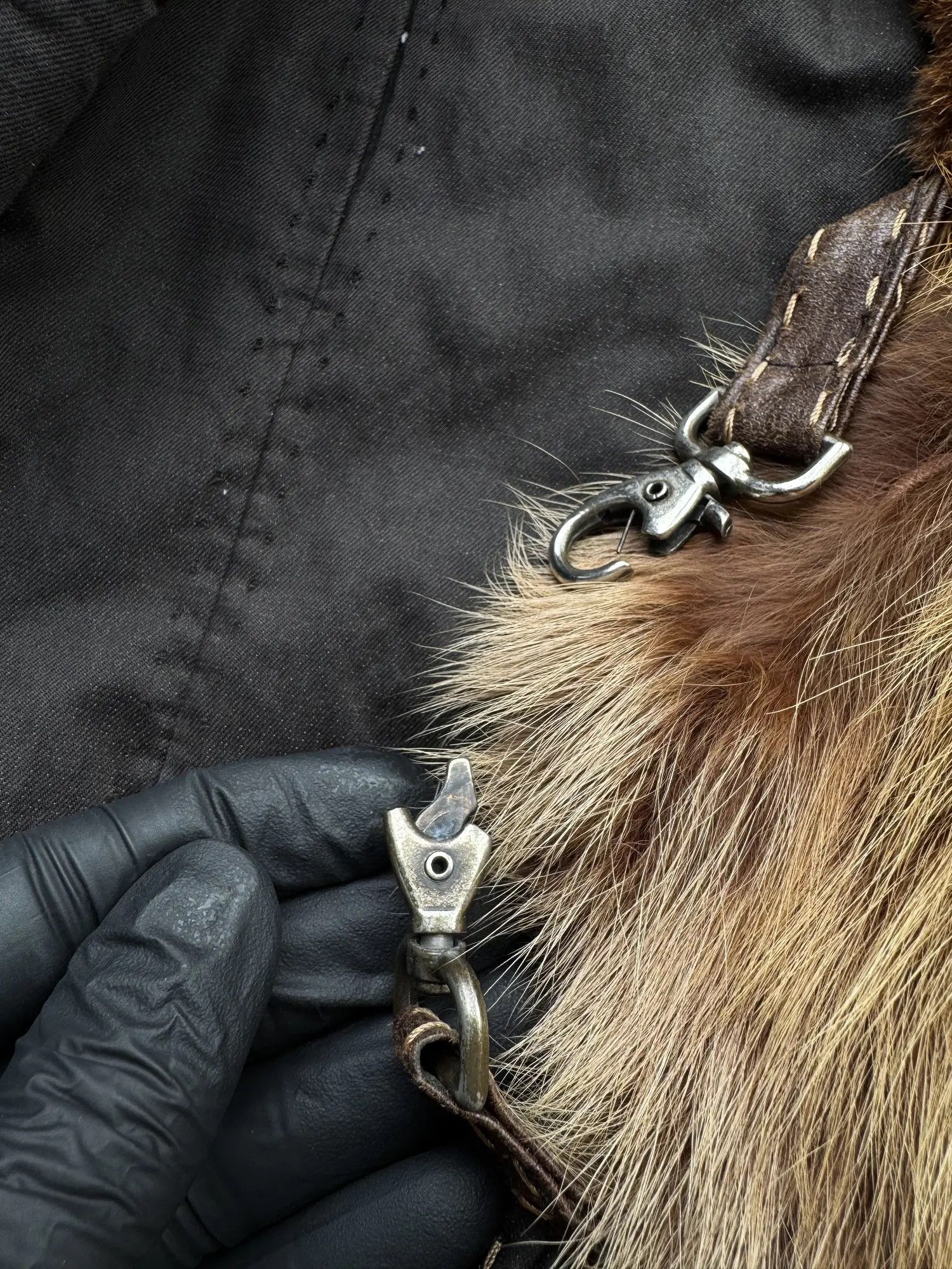 Japanese Brand Hood Jacket With Real Fur Details From The 90s(V69) Size M / US 6-8 / IT 42-44 - 7 Thumbnail