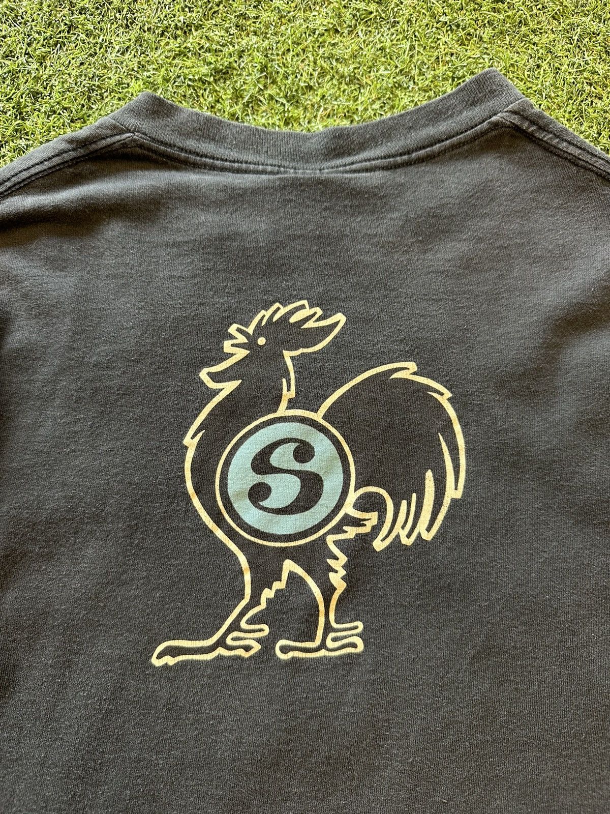 Stussy × Vintage Vintage Stussy 90s Rooster Tshirt | Grailed