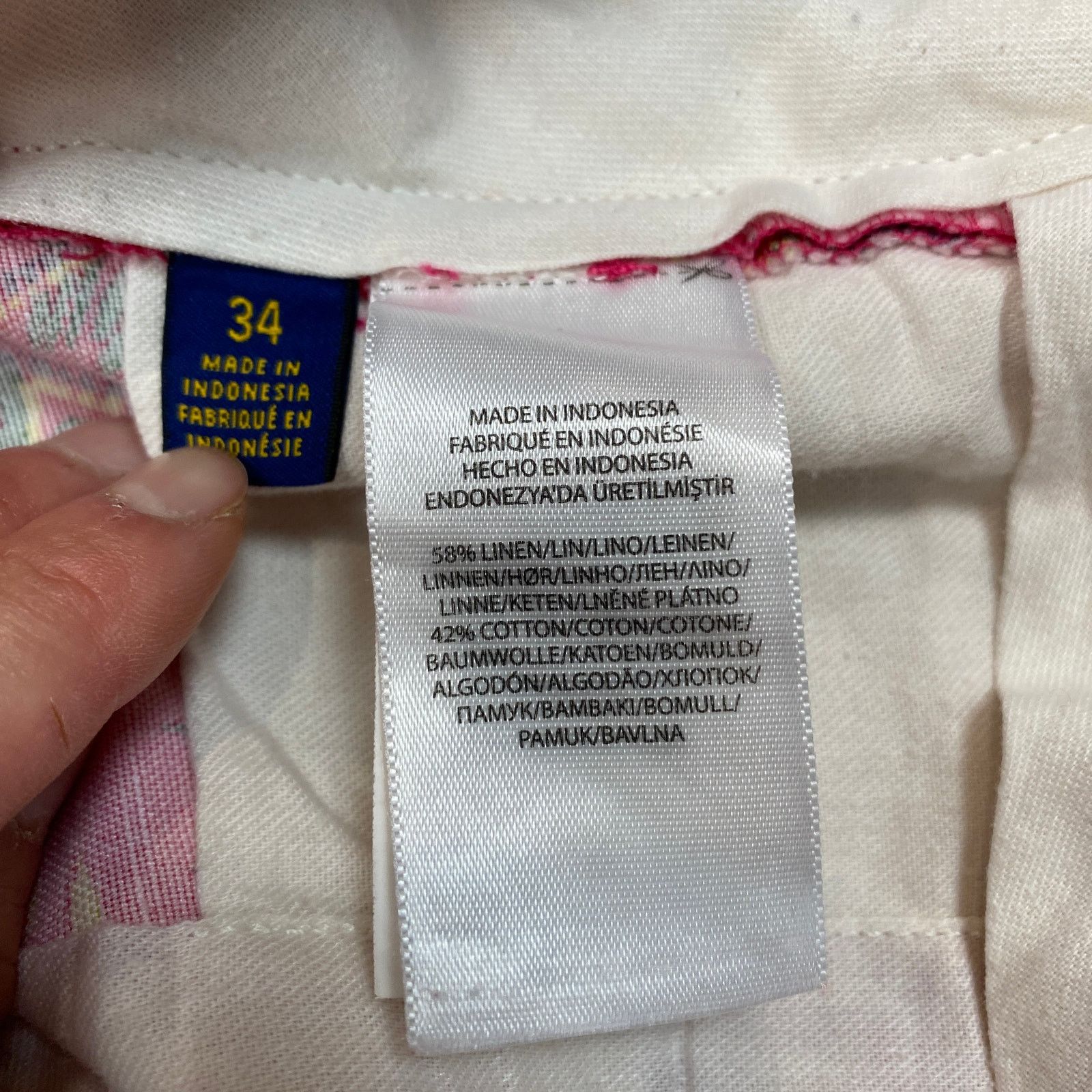 Polo Ralph Lauren Polo Ralph Lauren Linen Aloha Classic Fit Chino Shorts 34 Size US 34 / EU 50 - 7 Thumbnail