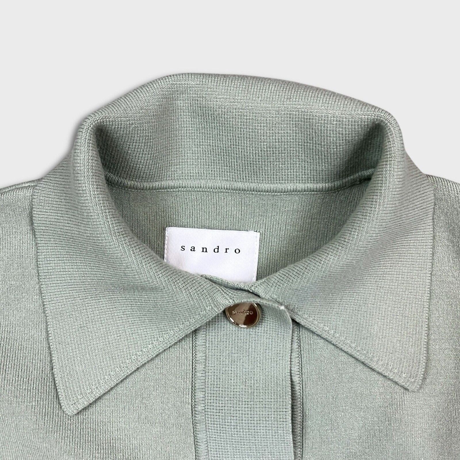Designer × Sandro SANDRO Amelie Tie Waist Cardi Coat sz 1 Cardigan Jacket Size S / US 4 / IT 40 - 2 Thumbnail