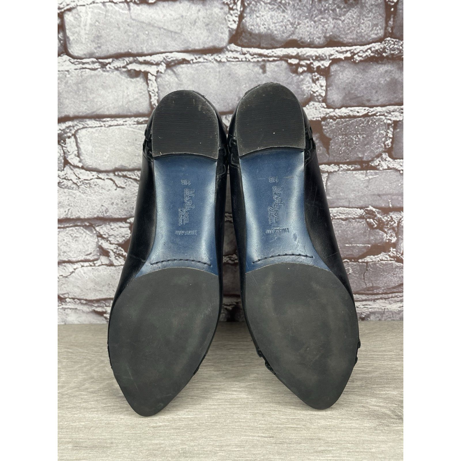 Cole Haan Maria Sharapova by Cole Haan Air Bacara Black Leather Ballet Size US 11 / IT 41 - 6 Thumbnail