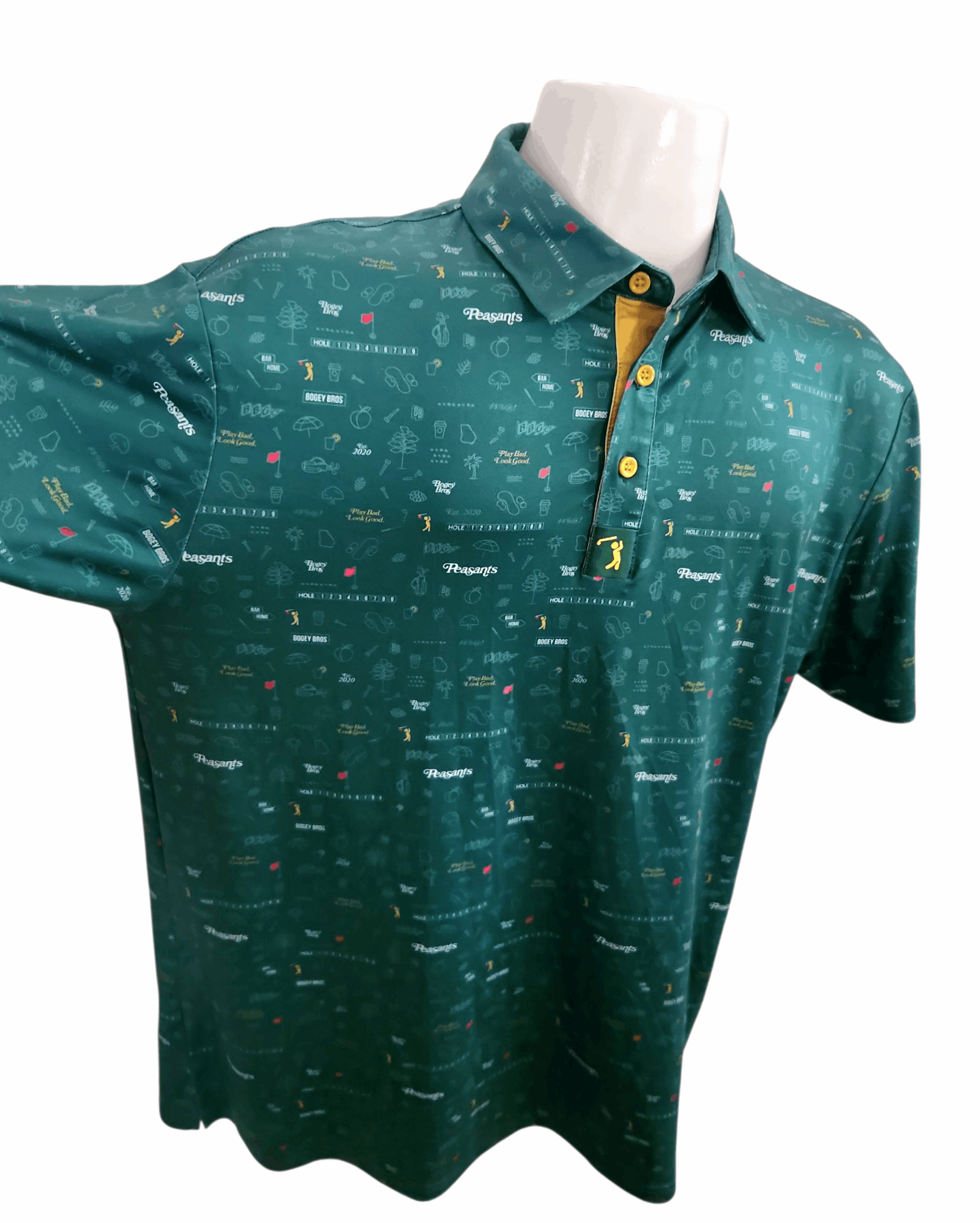 Bogey Boys Bogey Bros Golf Polo Men's SZ Large AOP All Over Print Size US L / EU 52-54 / 3 - 2 Thumbnail