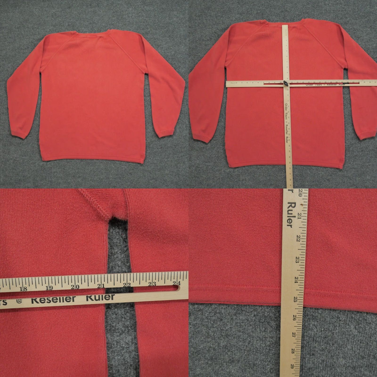 Eddie Bauer VINTAGE Eddie Bauer Sweater Womens Large Pink Salmon Raglan Sleeve 90s Pullover Crew Neck Knit Winter Casual Size L / US 10 / IT 46 - 8 Thumbnail