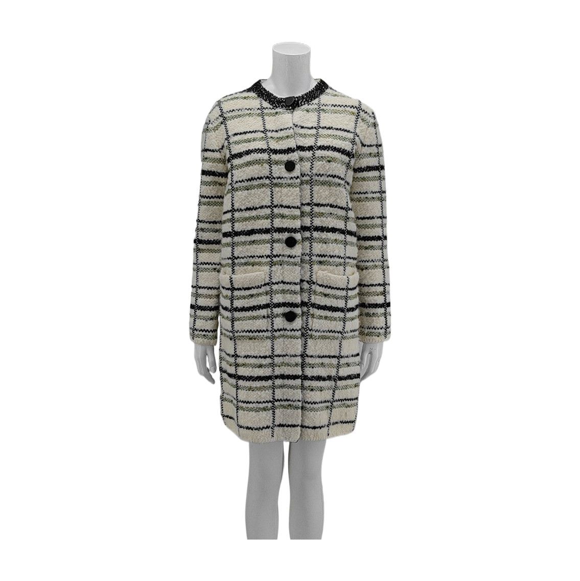 Louis Vuitton LOUIS VUITTON Wool Check Coat Size L Size L / US 10 / IT 46 - 1 Thumbnail