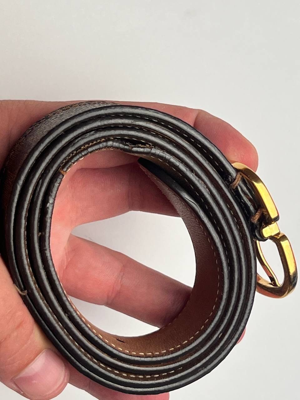 Louis Vuitton Louis Vuitton Damier Ebene Mini 25 MM Belt Size ONE SIZE - 14 Thumbnail