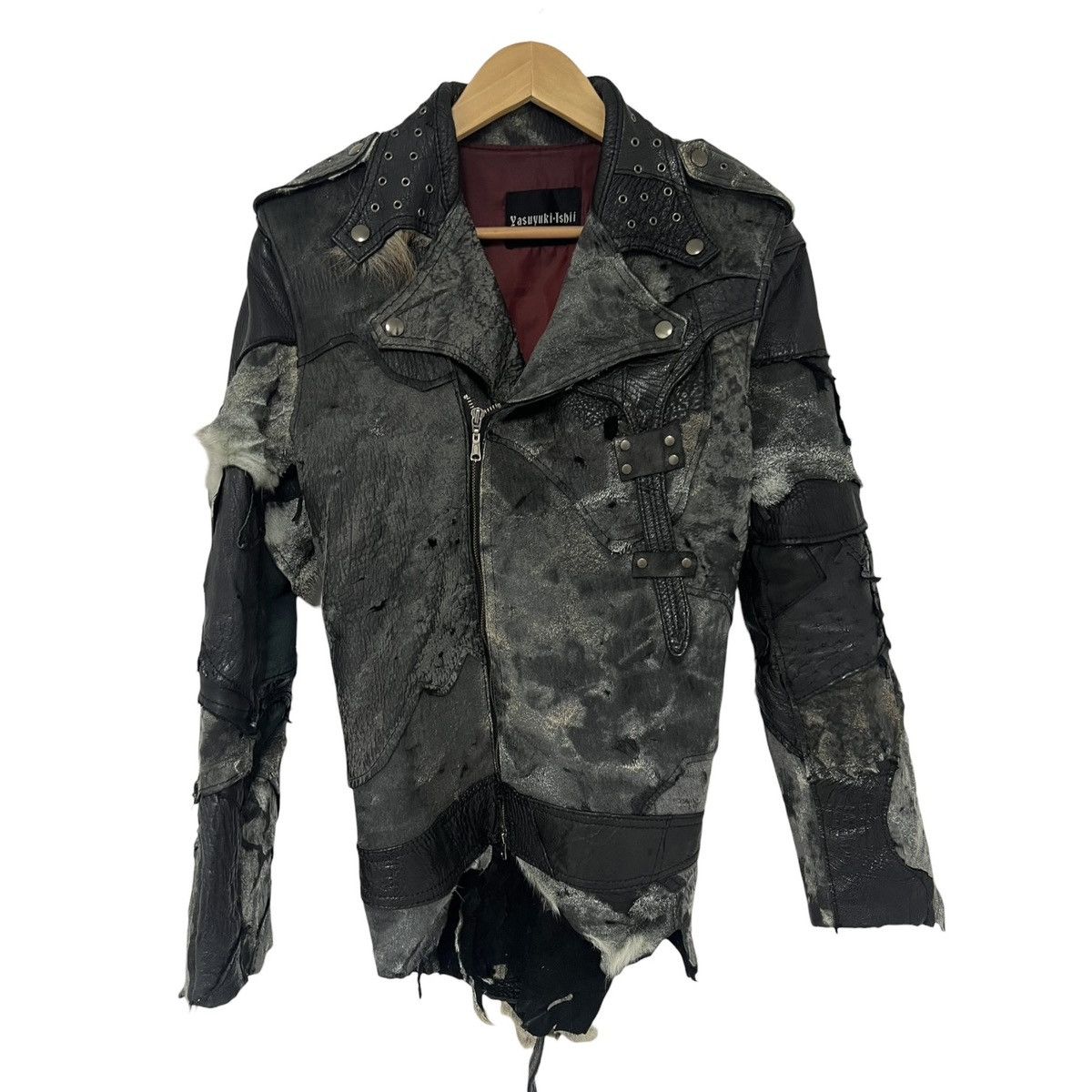 Yasuyuki Ishii Yasuyuki ishii patchwork variant riders jacket Size US M / EU 48-50 / 2 - 1 Thumbnail