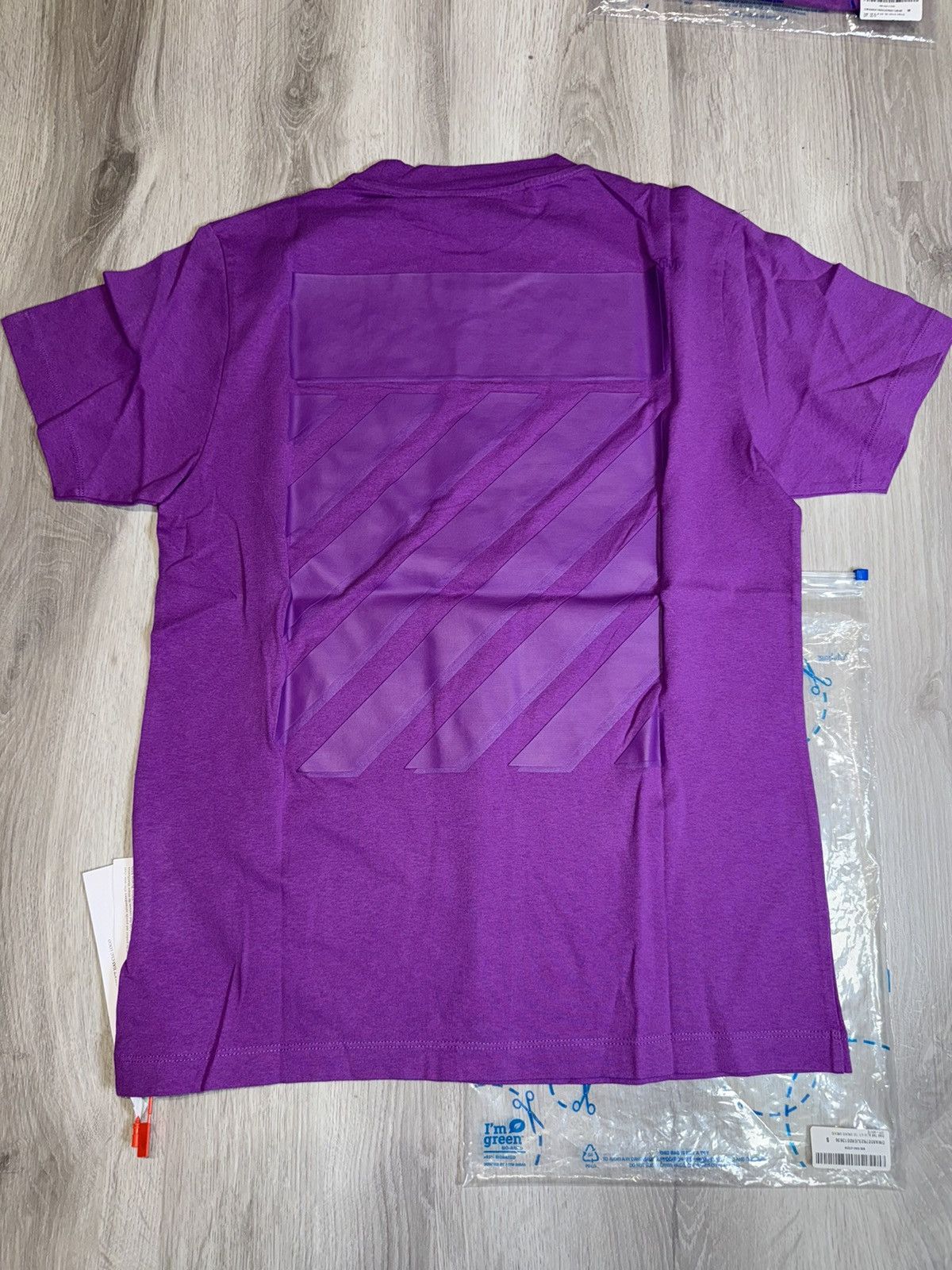 Off-White Off White Diag Arrow Tab Orchid Tee Size US M / EU 48-50 / 2 - 2 Thumbnail