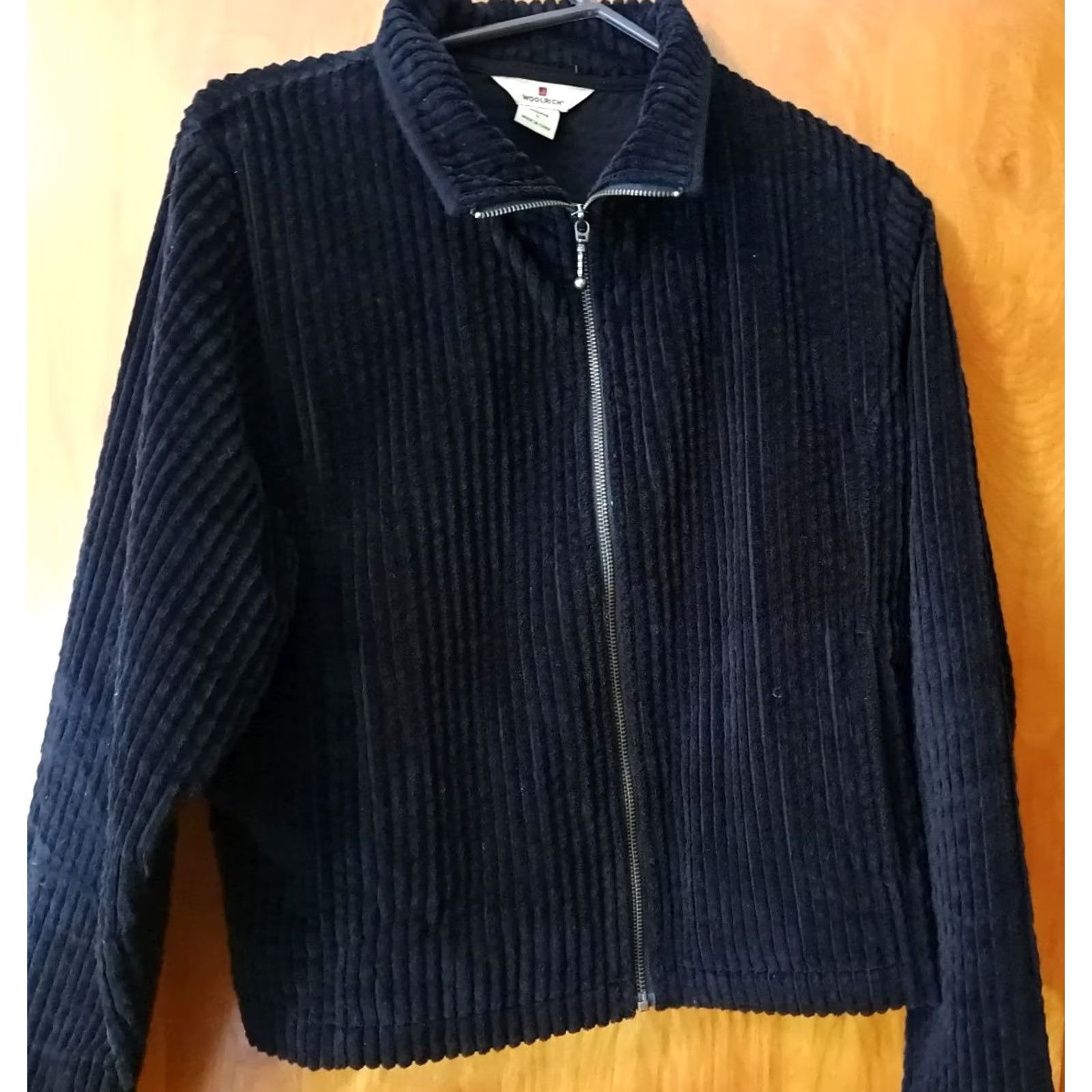 Vintage VINTAGE Woolrich Cardigan Women Ribbed Cotton Zipper Black Large Sweater Ladies Regular Cardigan 24in long 20in pit to pit Size L / US 10 / IT 46 - 2 Thumbnail