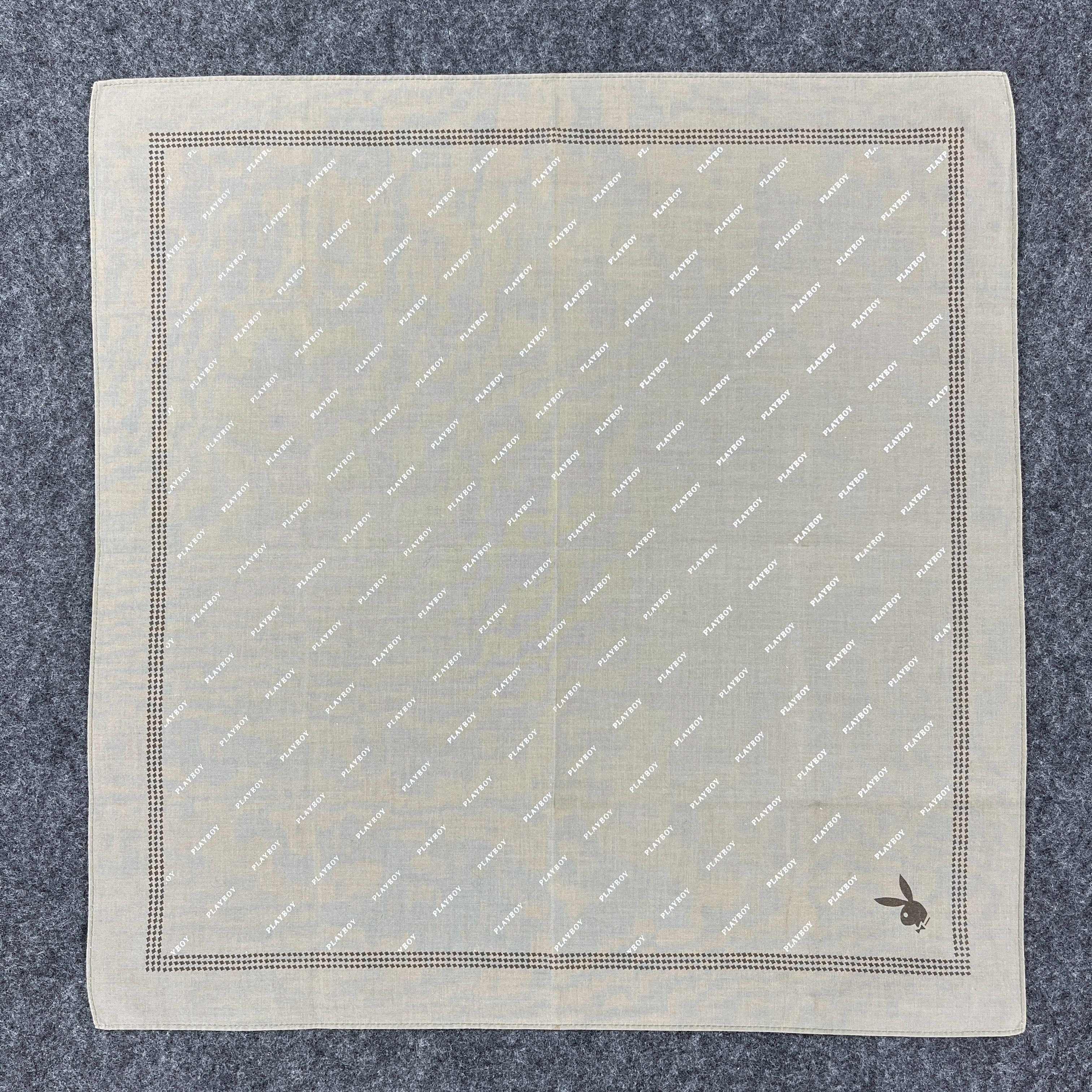 Vintage Playboy Handkerchief / Bandana / Neckerchief B355 Size ONE SIZE - 2 Thumbnail