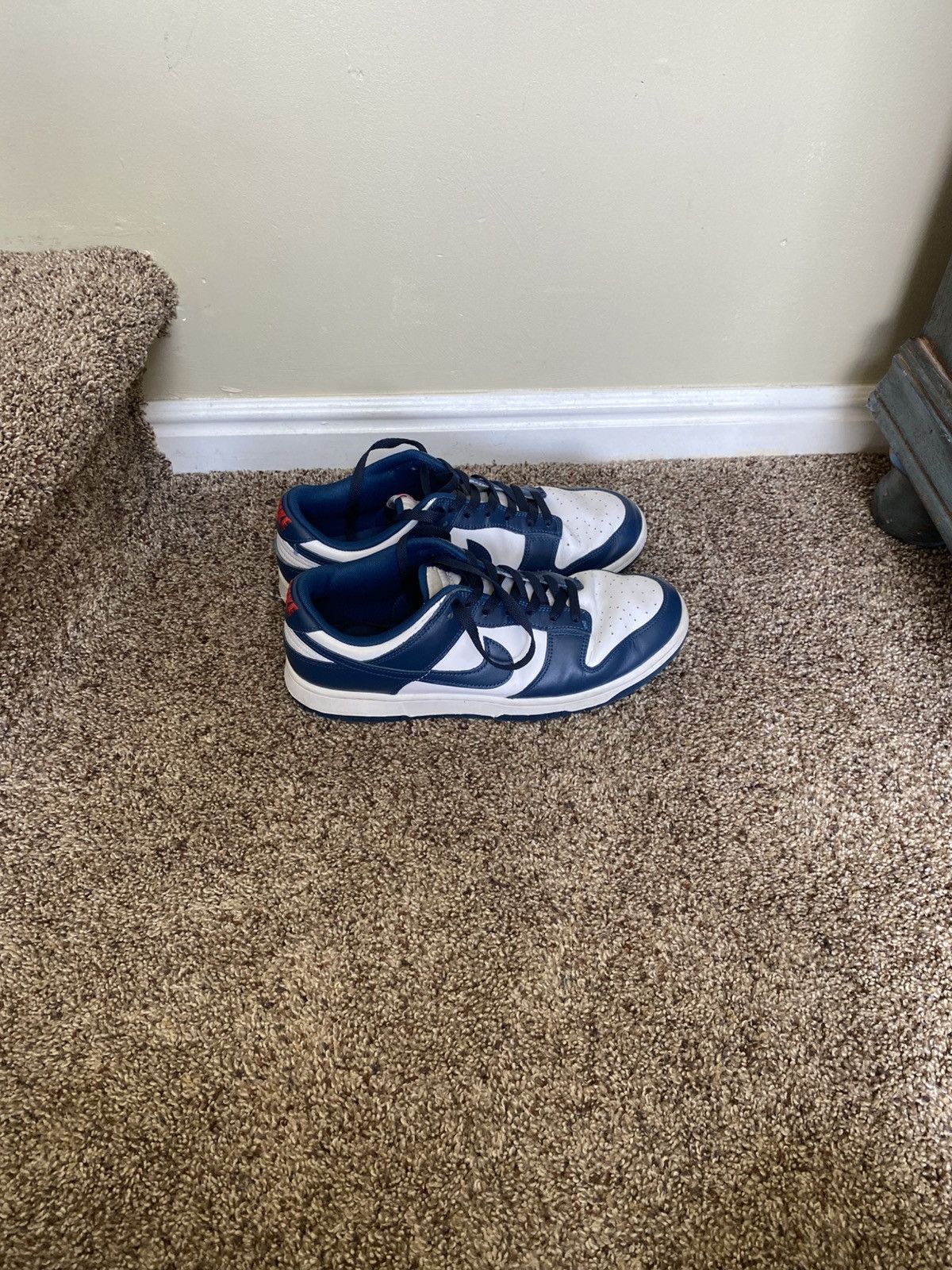 Nike Nike Dunk Low Retro Navy and White Size US 11 / EU 44 - 5 Thumbnail