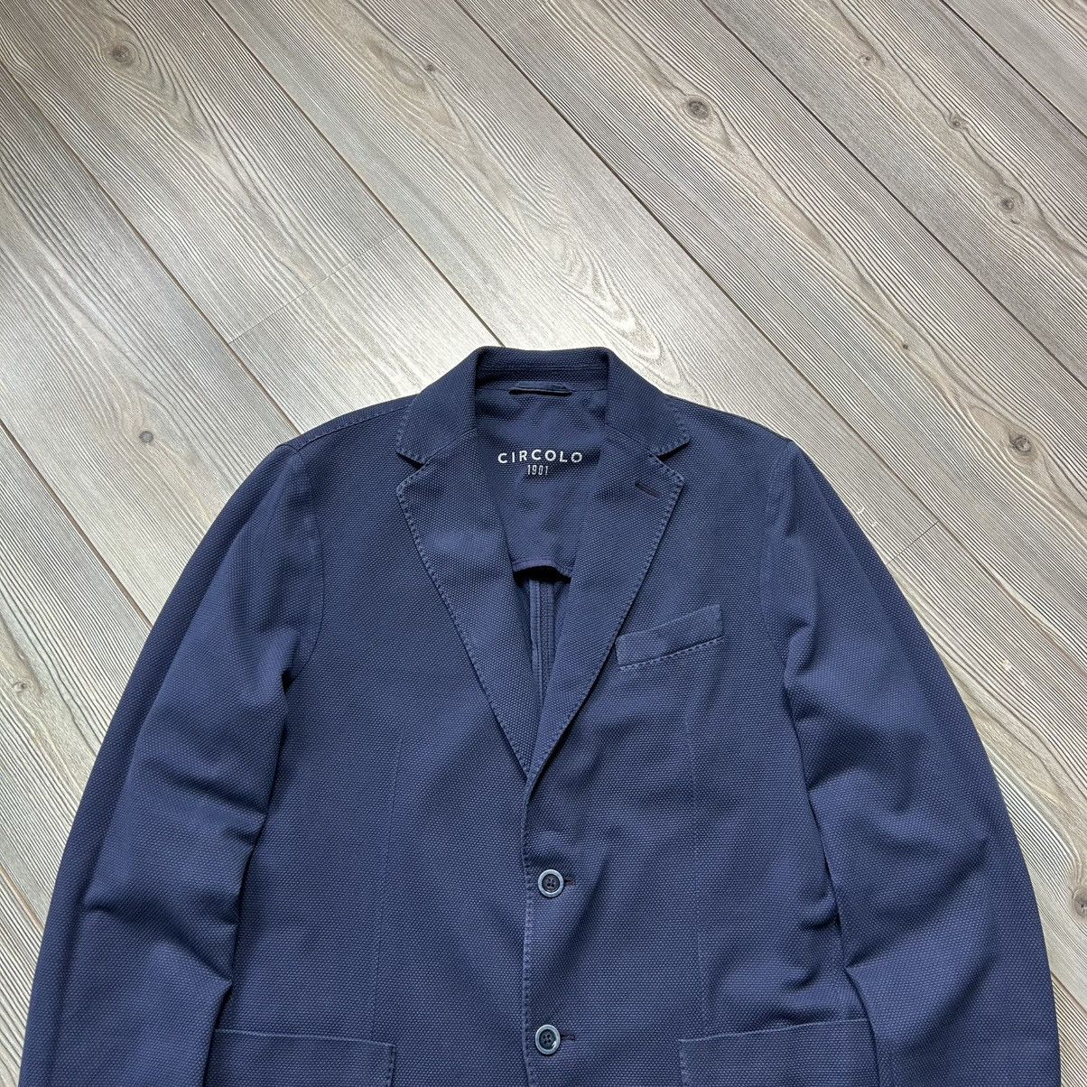 Circolo 1901 Circolo 1901 Cotton Stretch Blue Sport Blazer Jacket 52 Size US L / EU 52-54 / 3 - 5 Thumbnail