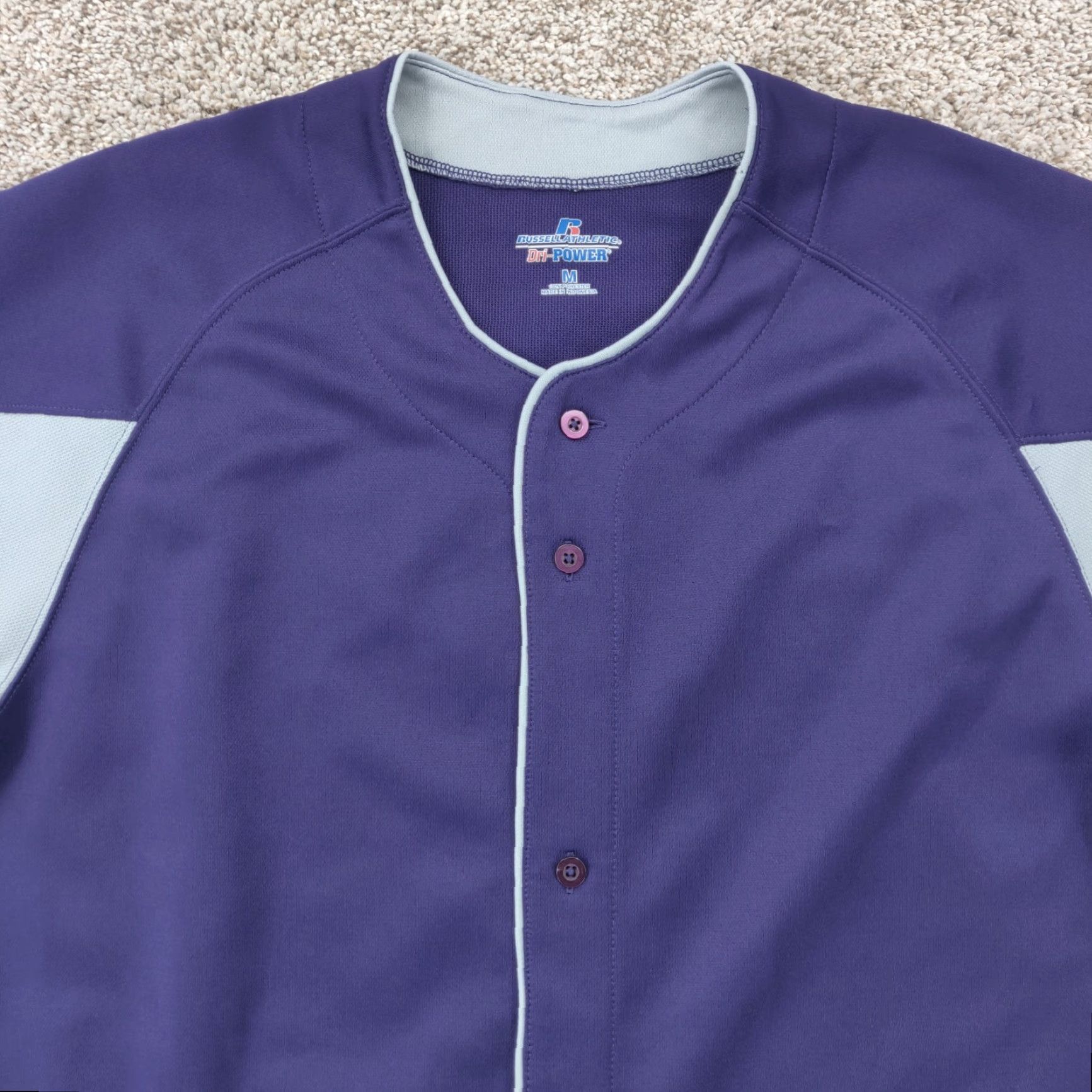 Russell Athletic VINTAGE Russell Athletic LA Lakers Jersey Shirt Mens M Purple 2010 Finals Button Regular Short Sleeve Crew Neck T-Shirt Purple Mens Basketball Size US M / EU 48-50 / 2 - 3 Thumbnail