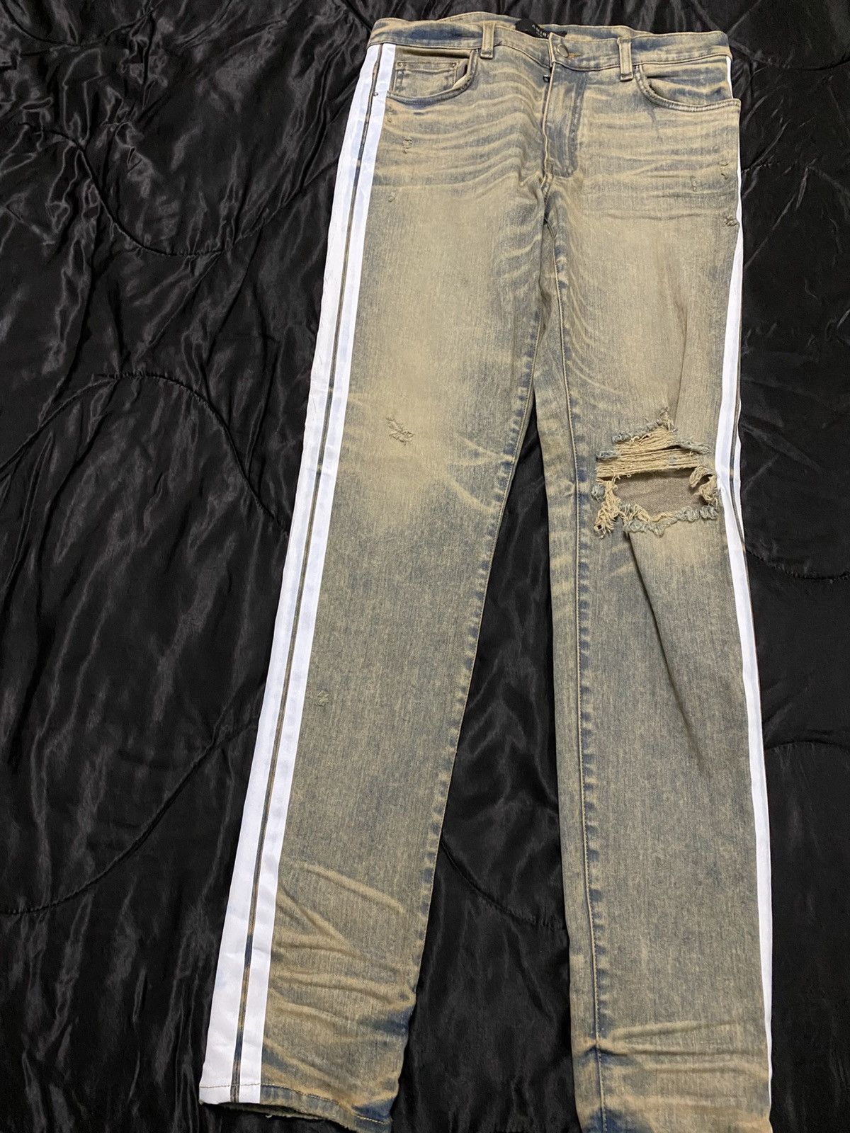 Amiri Amiri Indigo Broken Track Jean Size US 34 / EU 50 - 6 Thumbnail