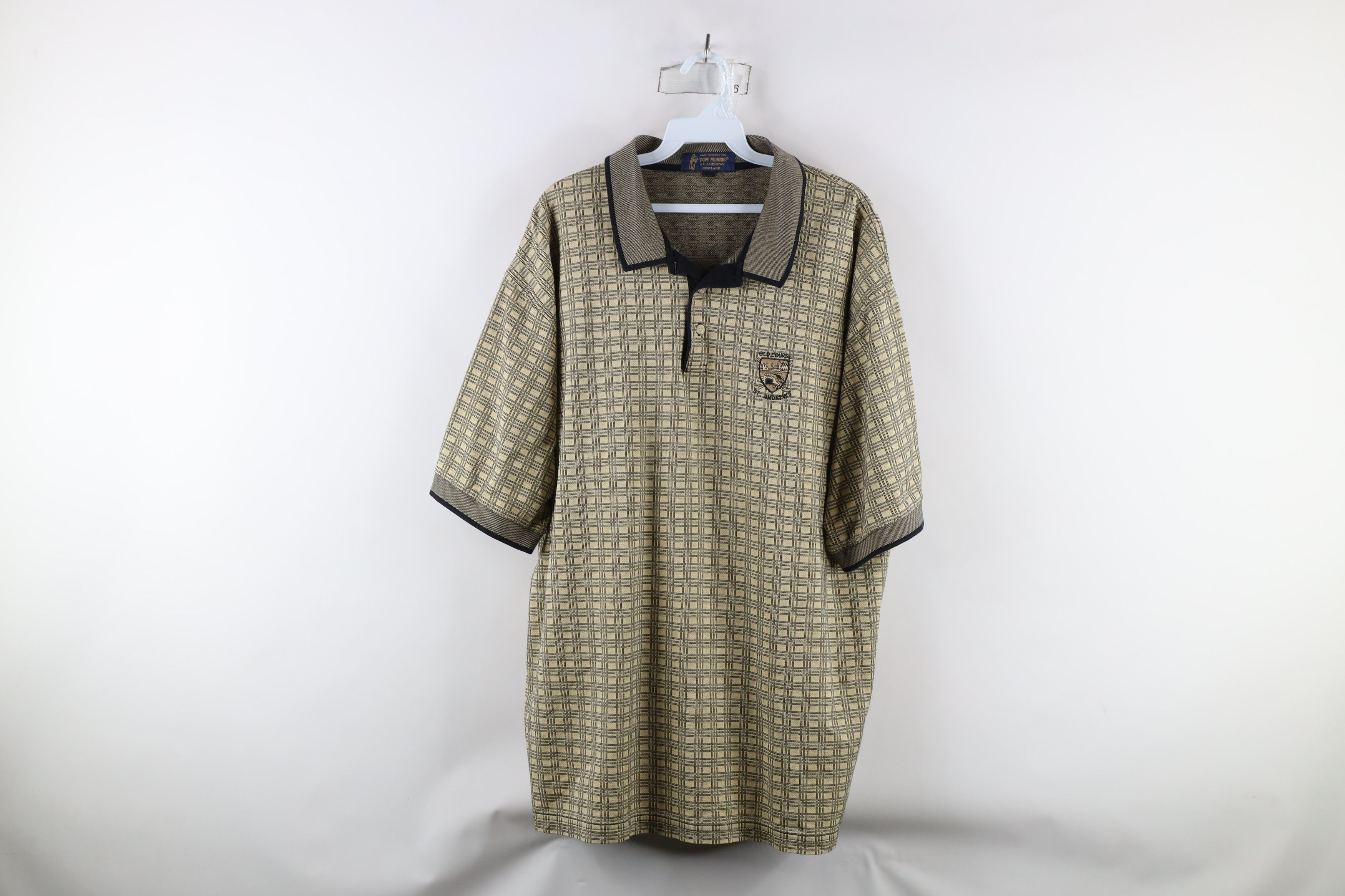 Vintage Vintage 90s Old Course St Andrews Golf Collared Polo Shirt Size US XXL / EU 58 / 5 - 1 Thumbnail