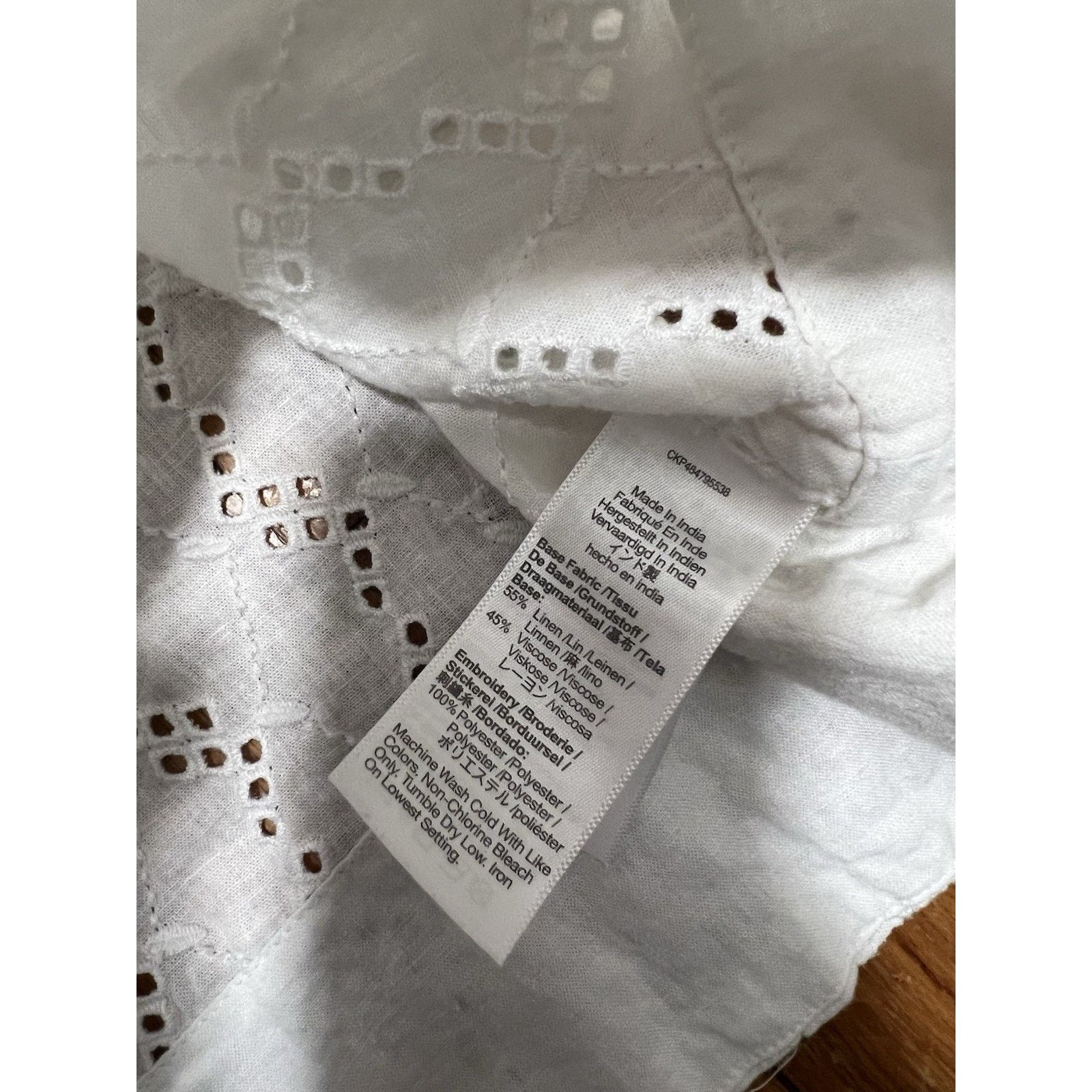 Madewell Madewell Long-Sleeve Top in shirt Soft White Small A003118 Size S / US 4 / IT 40 - 6 Thumbnail