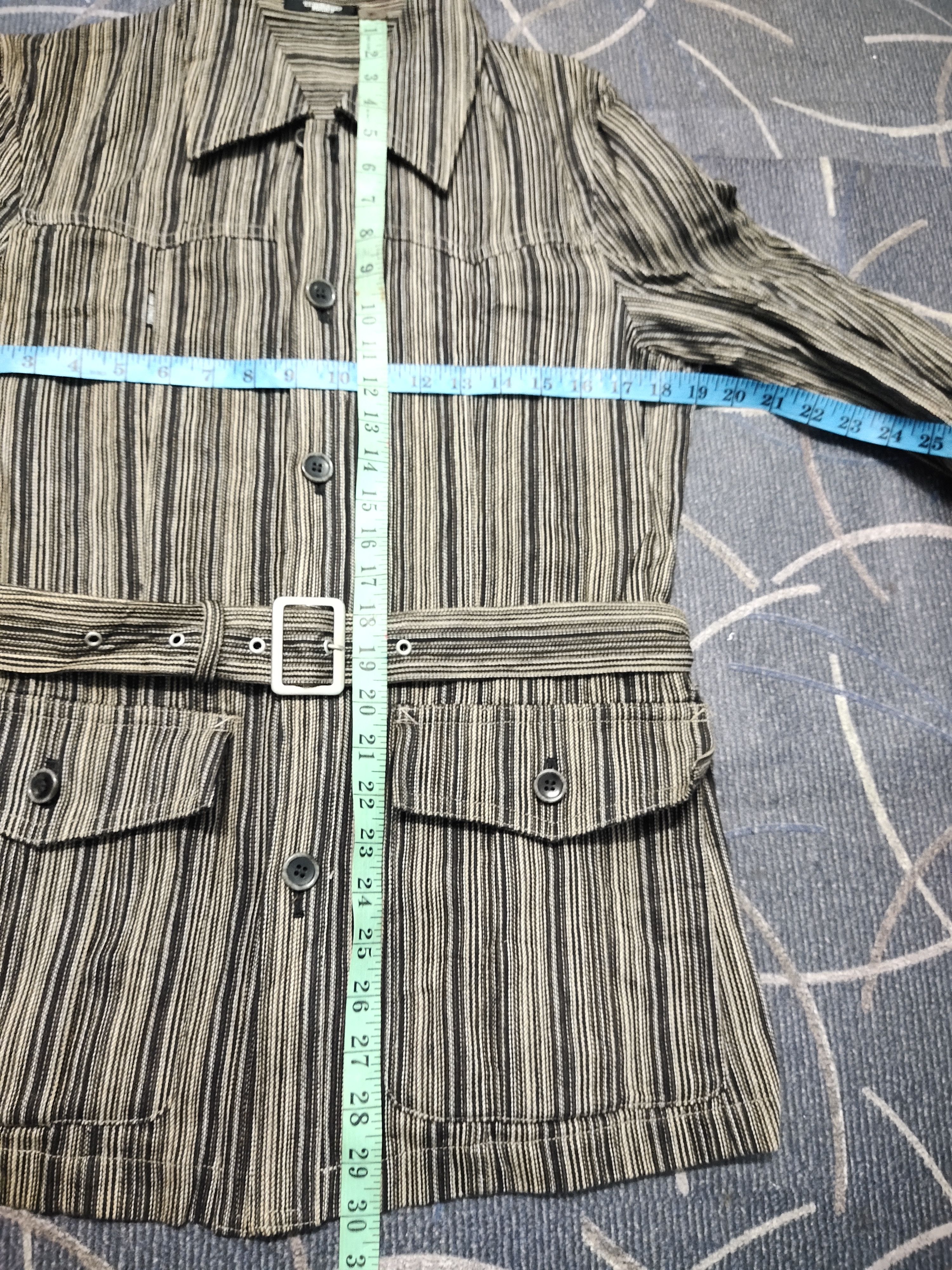 20471120 × Japanese Brand × Tornado Mart Tornado Mart Hard Cotton Denim Jacket Size L / US 10 / IT 46 - 10 Thumbnail