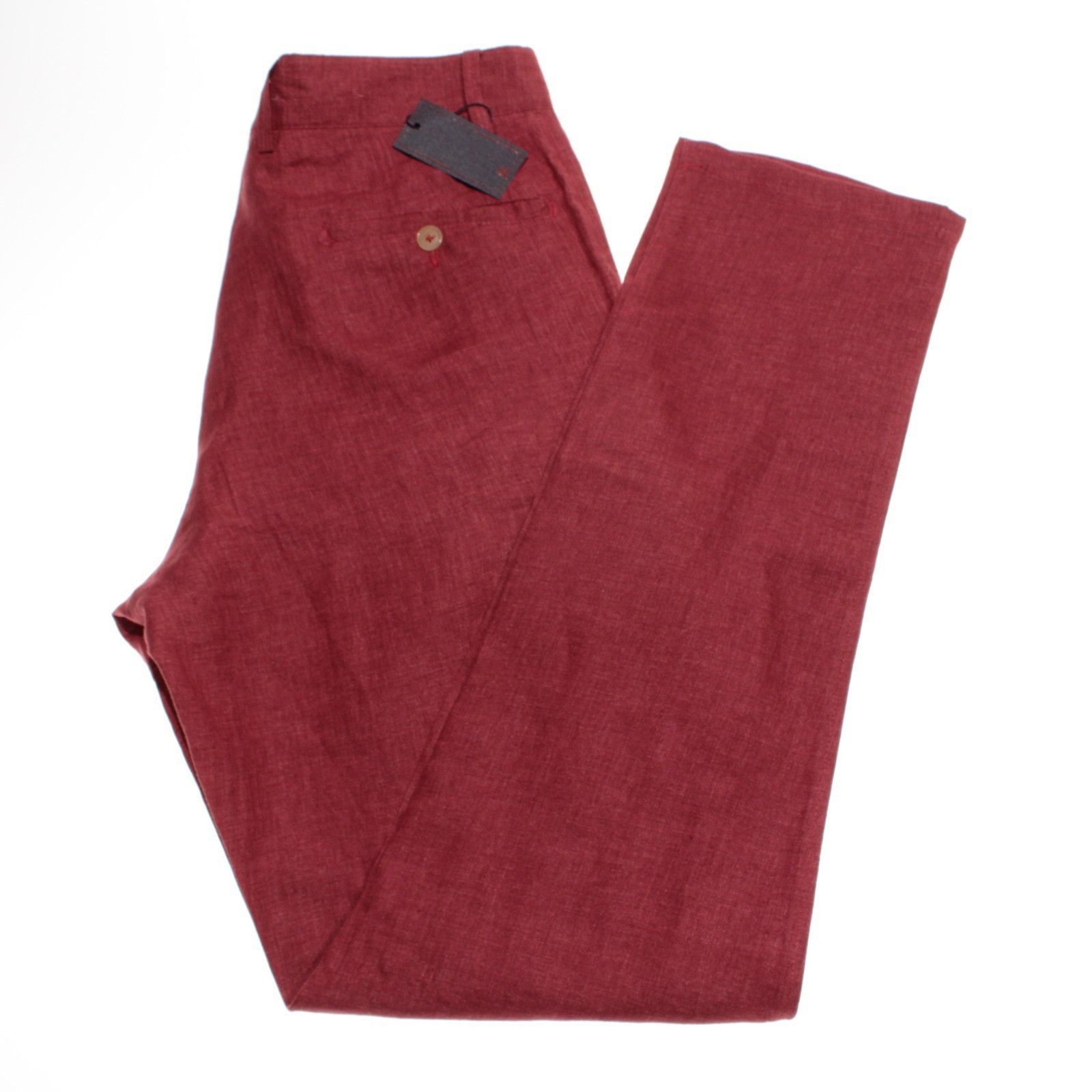 Isaia isaia New with tags Chino Size 32 US In Red Size US 32 / EU 48 - 2 Thumbnail