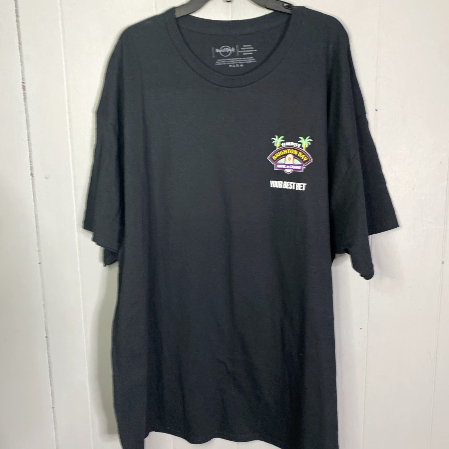 Hard Rock Cafe Hard Rock T Shirt Florida Black 3XL Mens 28x33 Seminole Brighton Bay Casino Short Sleeve Vintage/Adult Black 3XL Mens Size US XXL / EU 58 / 5 - 4 Thumbnail