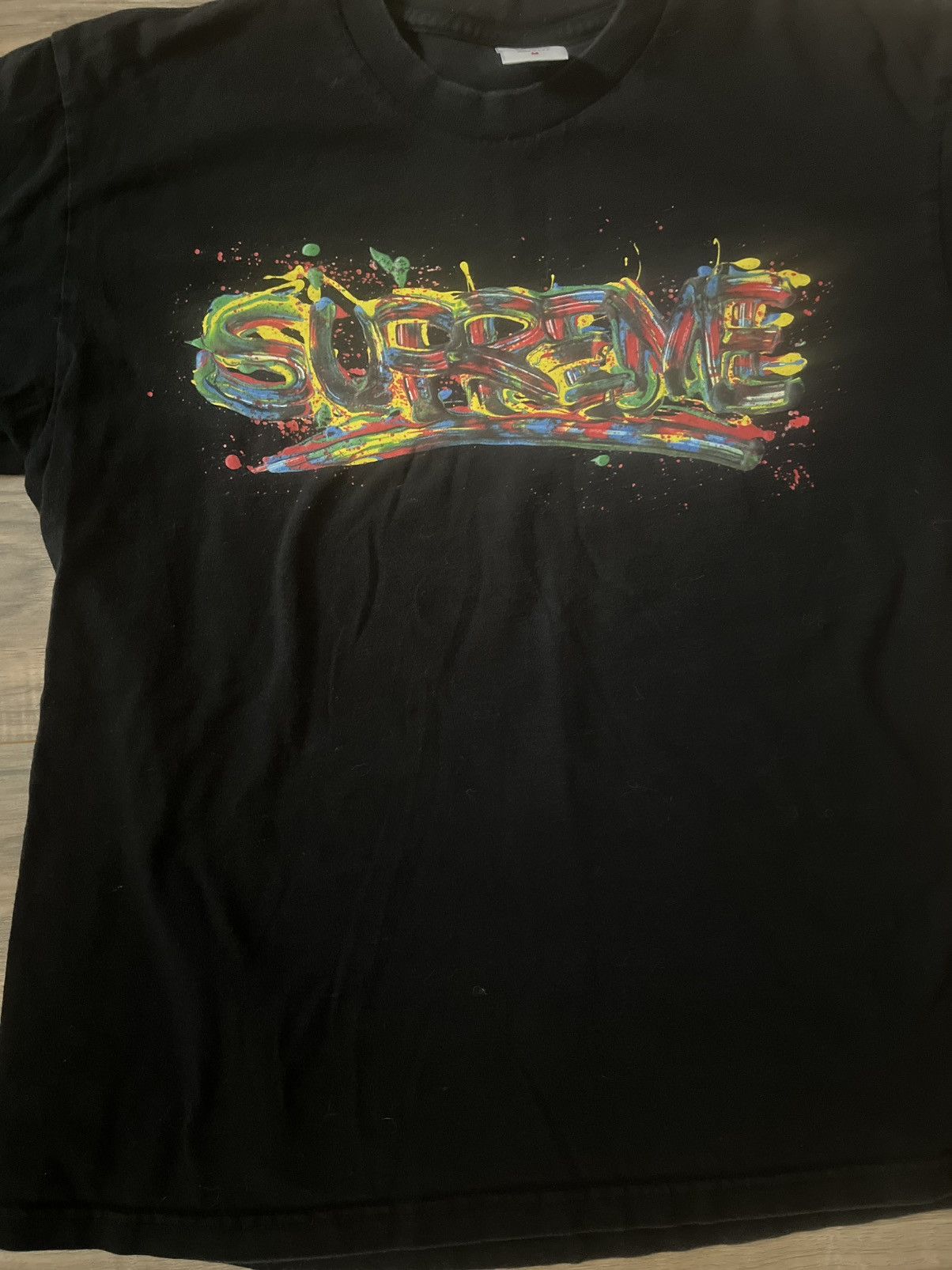 Supreme Supreme Paint Logo Tee Size US M / EU 48-50 / 2 - 6 Thumbnail