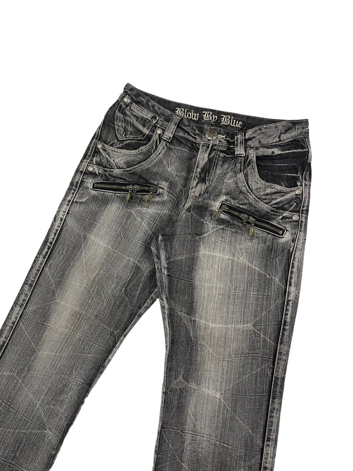 If Six Was Nine Vintage Blow Japan Punk Jeans Size US 30 / EU 46 - 6 Thumbnail