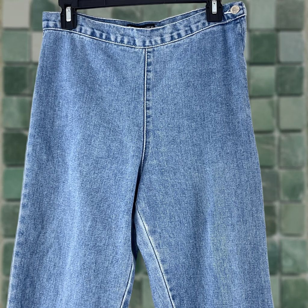 Banana Republic VINTAGE Banana Republic Jeans Womens Size 31 Blue Cropped High-Rise Denim 100% Cotton USA Size 24" / US 00 / IT 34 - 1 Thumbnail