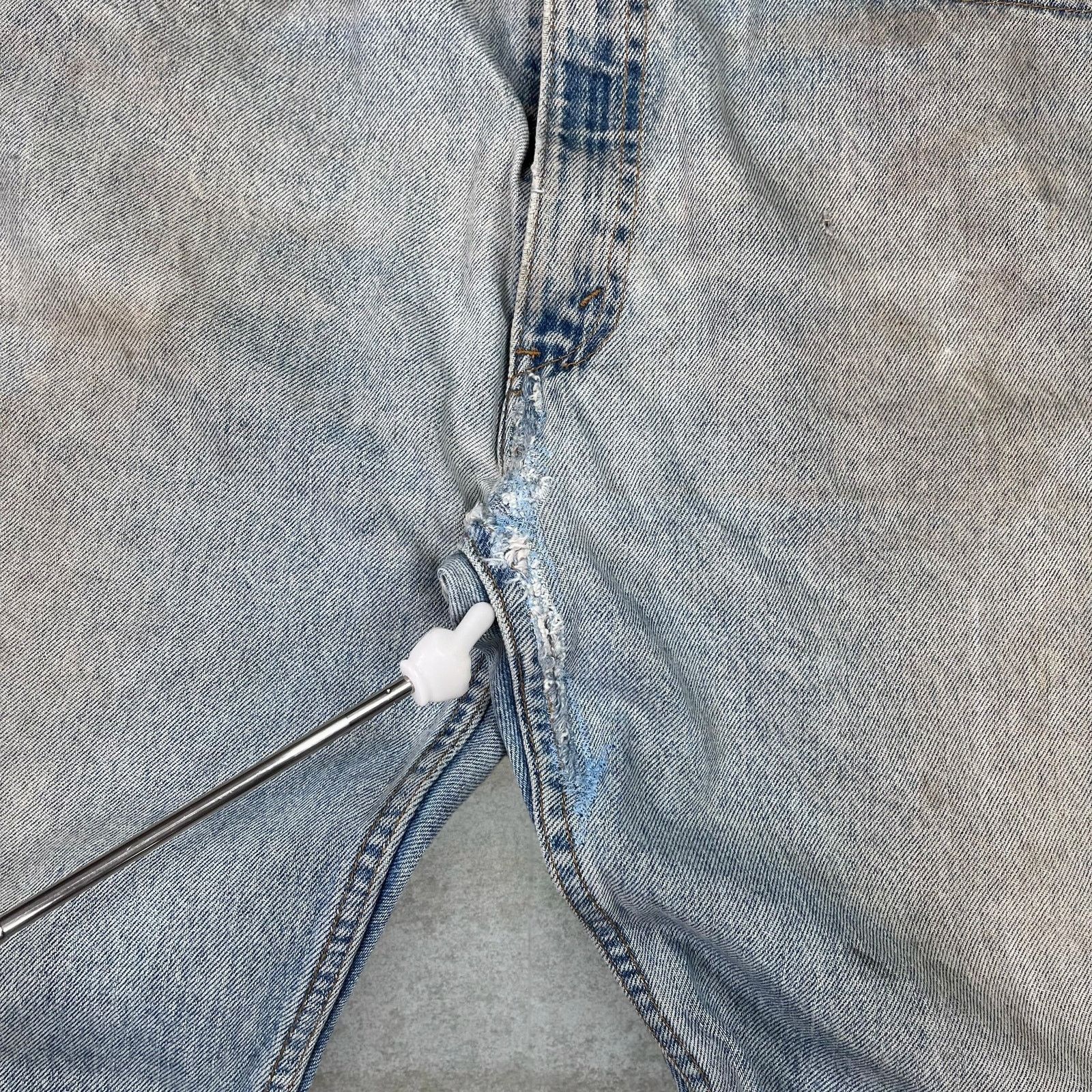 Levi's Vintage 90s Levis Jeans 38x26 Regular Straight Light Wash Size US 38 / EU 54 - 5 Thumbnail
