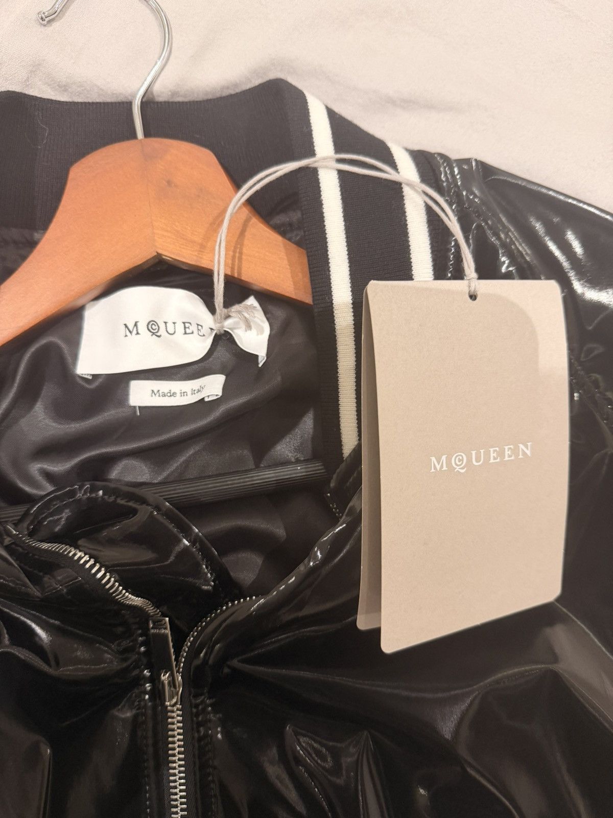 Alexander McQueen Alexander McQueen Chain-Detail Bomber Jacket Size US M / EU 48-50 / 2 - 4 Thumbnail