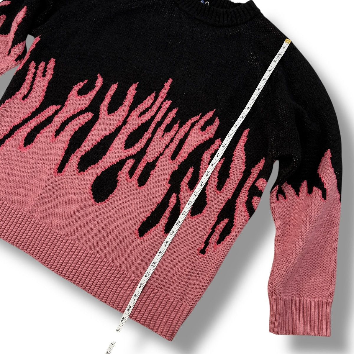 Other Aelfric Eden Solid Black Hot Pink Flames Sweater Size US XL / EU 56 / 4 - 2 Thumbnail