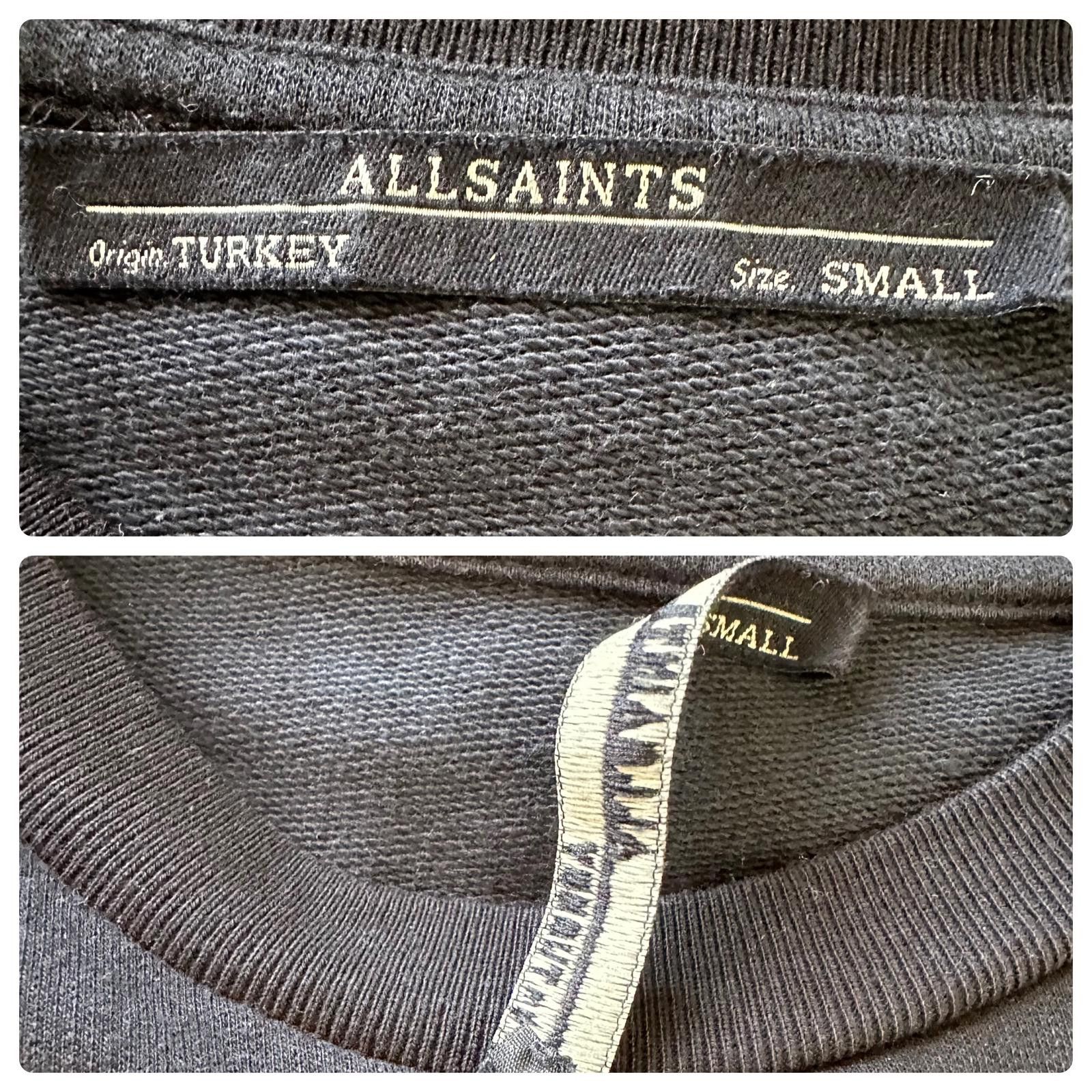 Allsaints AllSaints Lace-Up Crewneck Sweatshirt Black Women’s Size S Size S / US 4 / IT 40 - 8 Thumbnail