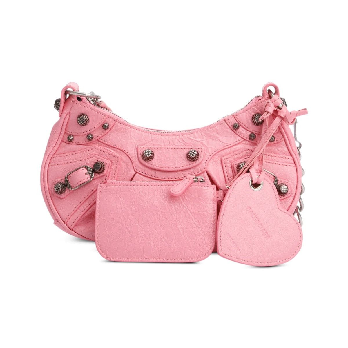 Balenciaga BALENCIAGA Pink Leather Shoulder Bag Size ONE SIZE - 2 Thumbnail