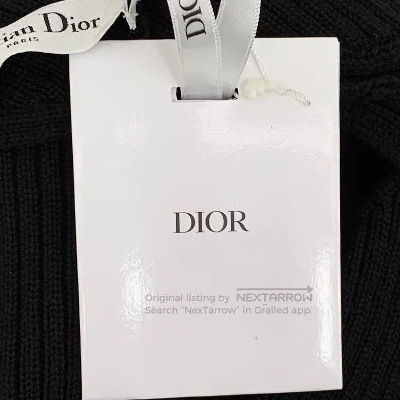 Dior Dior 23 black back hollow tie bow wool round neck sleevele Size XS / US 0-2 / IT 36-38 - 7 Thumbnail