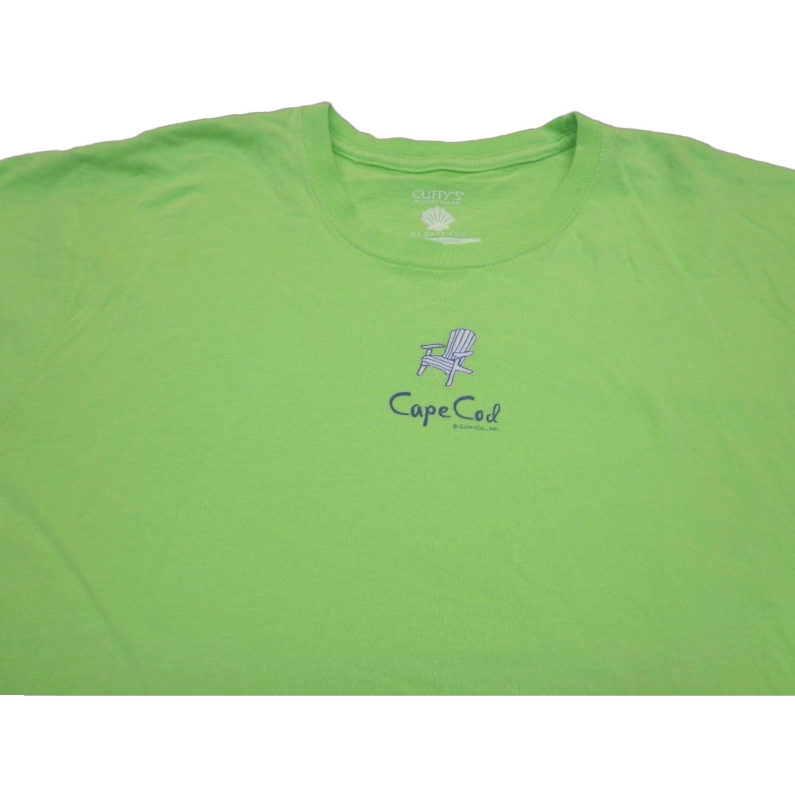 Vintage Cuffy's Cape Cod Massachusetts Short Sleeve T Shirt Ladies XL Relaxed Fit Green Women's XL T-Shirt Size XL / US 12-14 / IT 48-50 - 1 Thumbnail