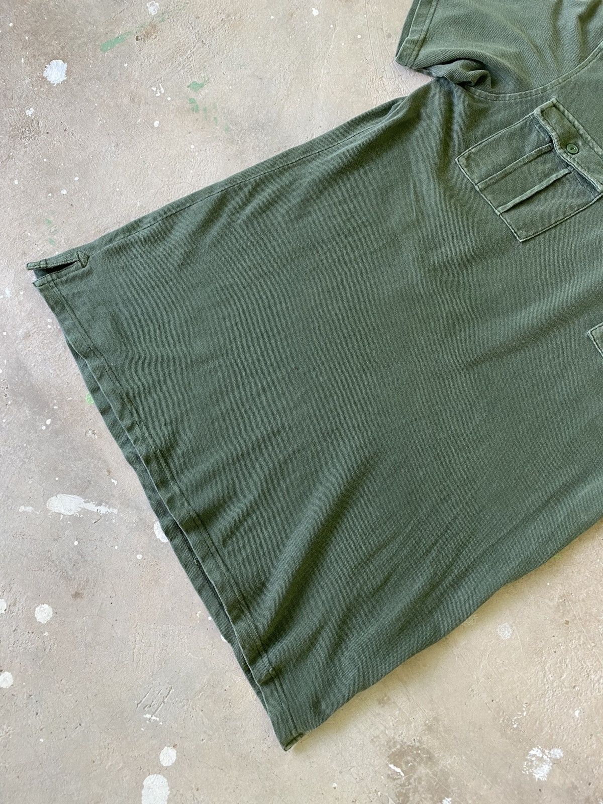 GU GU Olive Military Pocket Polo Japanese Utility Shirt Size US M / EU 48-50 / 2 - 3 Thumbnail