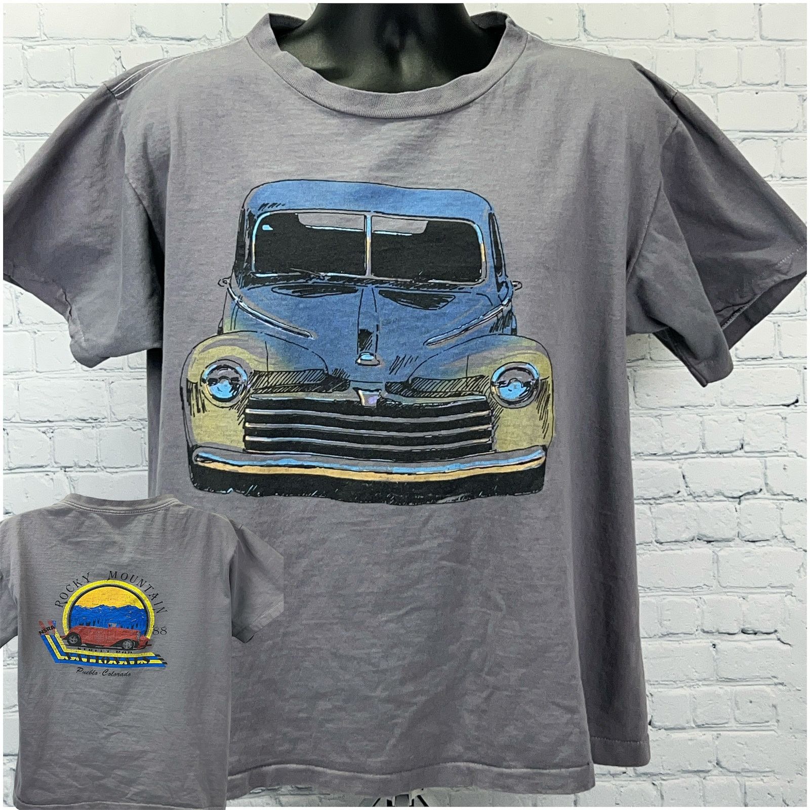 Vintage Vintage Rocky Mountain Street Rod Nationals T Shirt Gray L Size US L / EU 52-54 / 3 - 1 Thumbnail