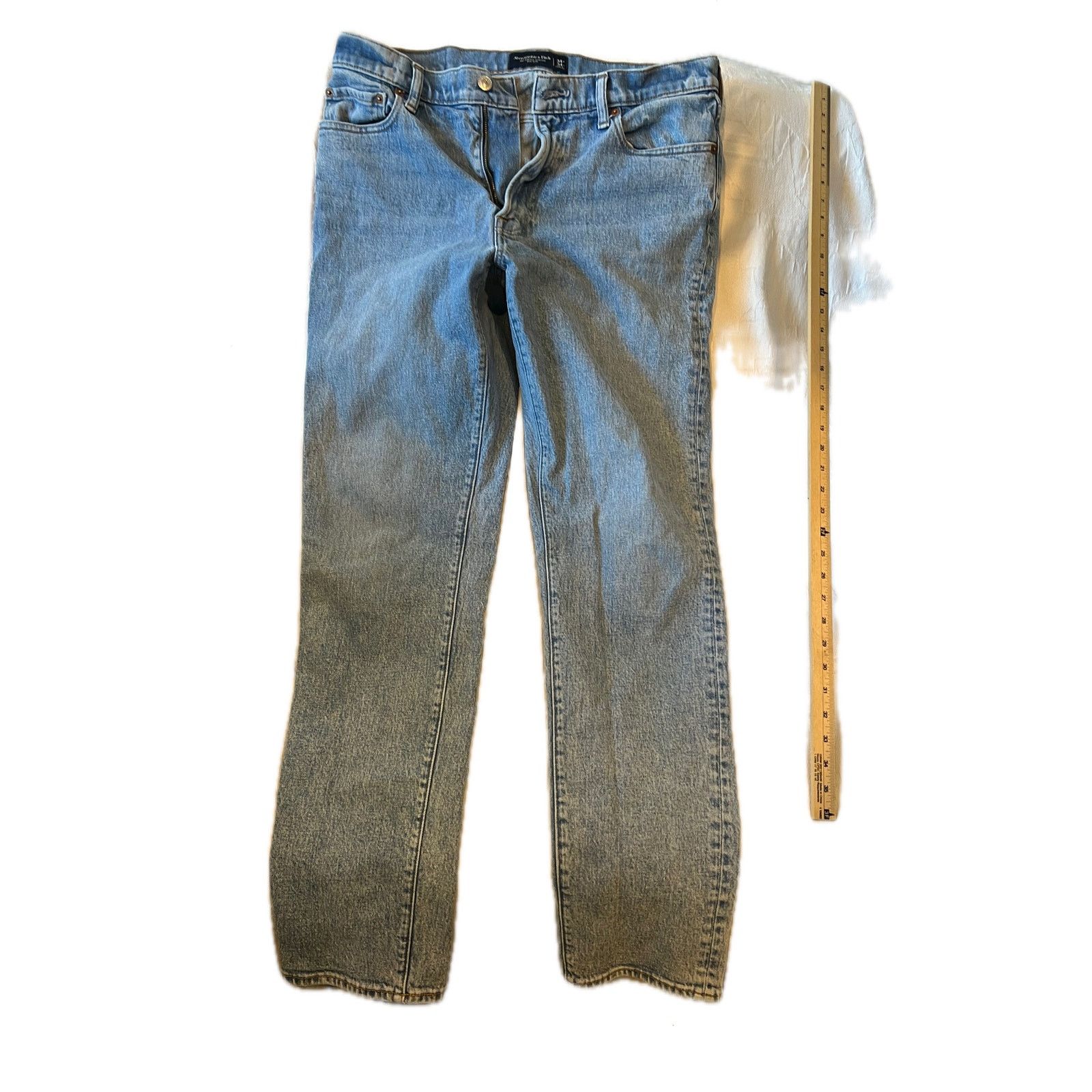 Abercrombie & Fitch Abercrombie & Fitch 90's Slim Blue Jeans Size US 34 / EU 50 - 1 Thumbnail