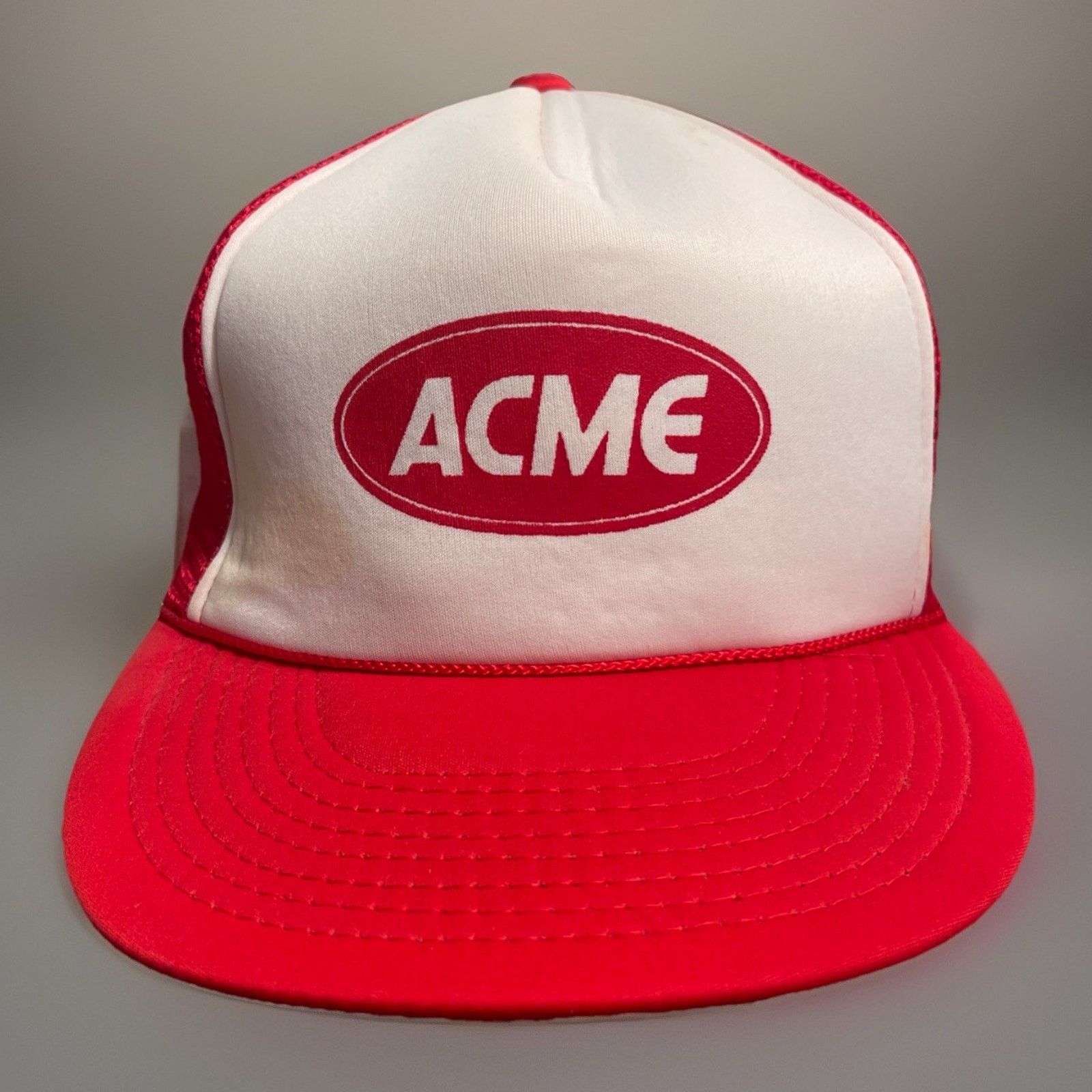 Vintage Vintage 1980’s Trucker Hat Snapback Cap ACME Rope NWOT Rare Size ONE SIZE - 1 Thumbnail
